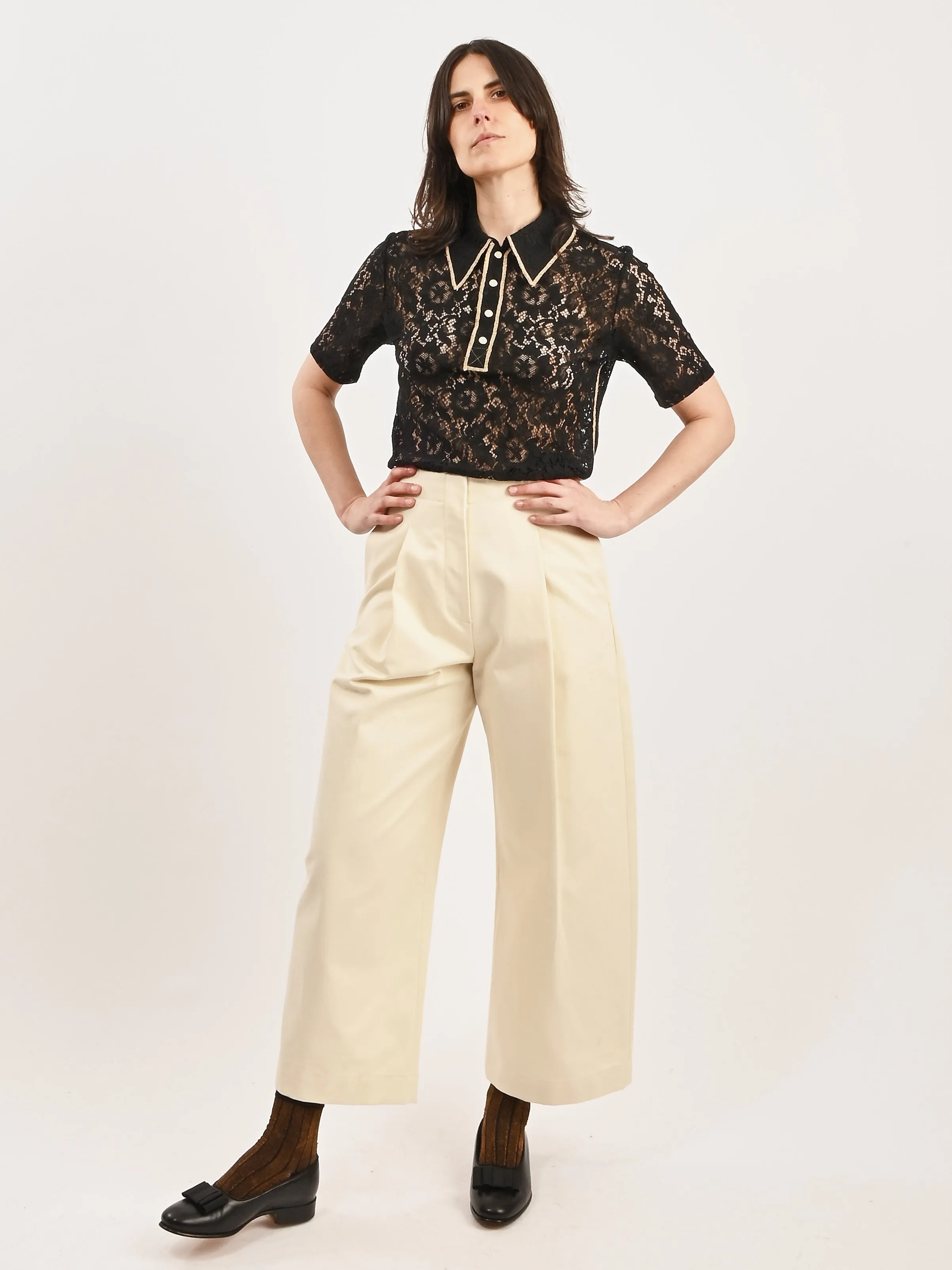 Black Dierdre Top sold by Frances May Houseline