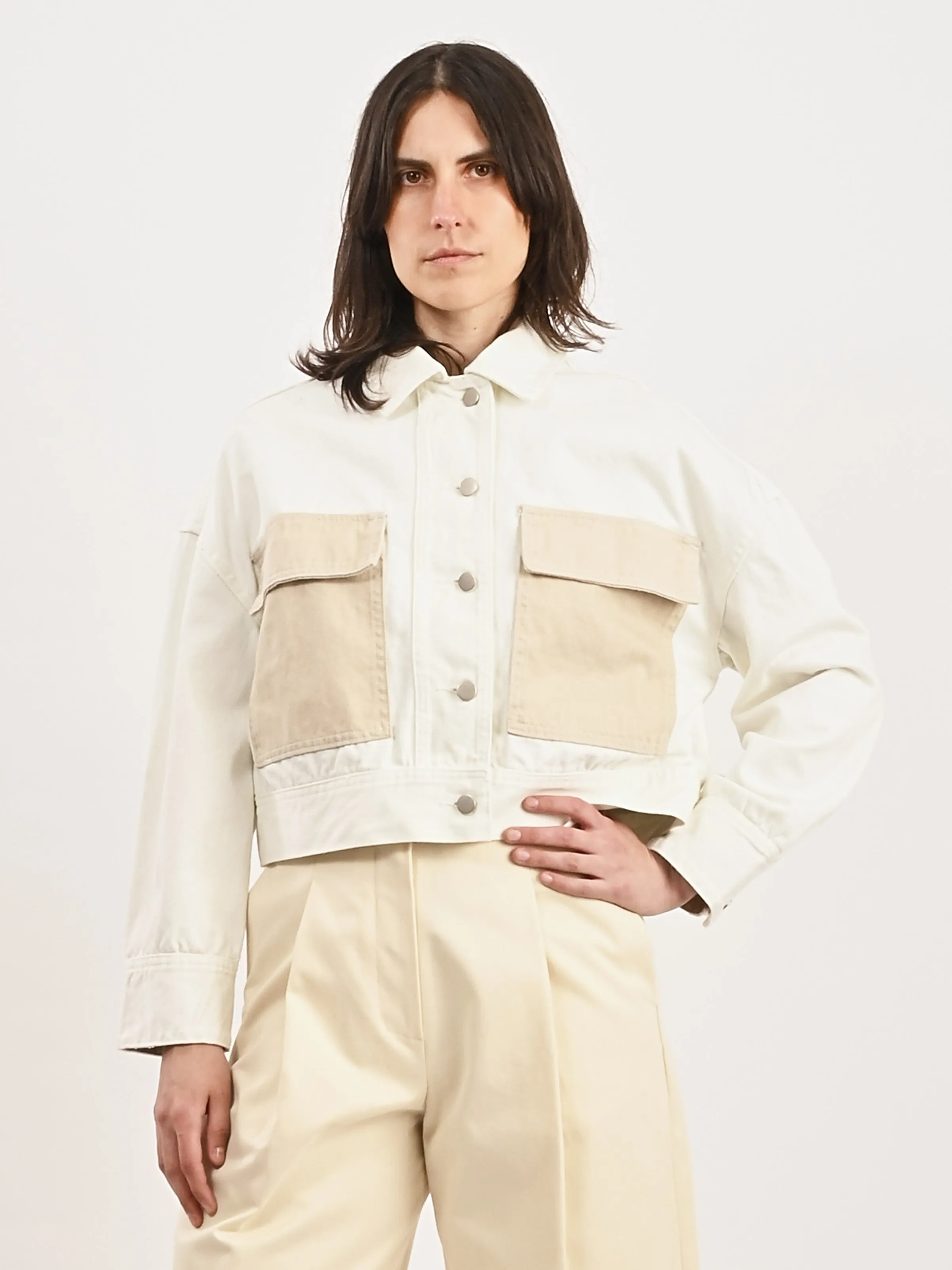 White/Stone Eva Jacket sold by Frances May Houseline product image thumbnail 2