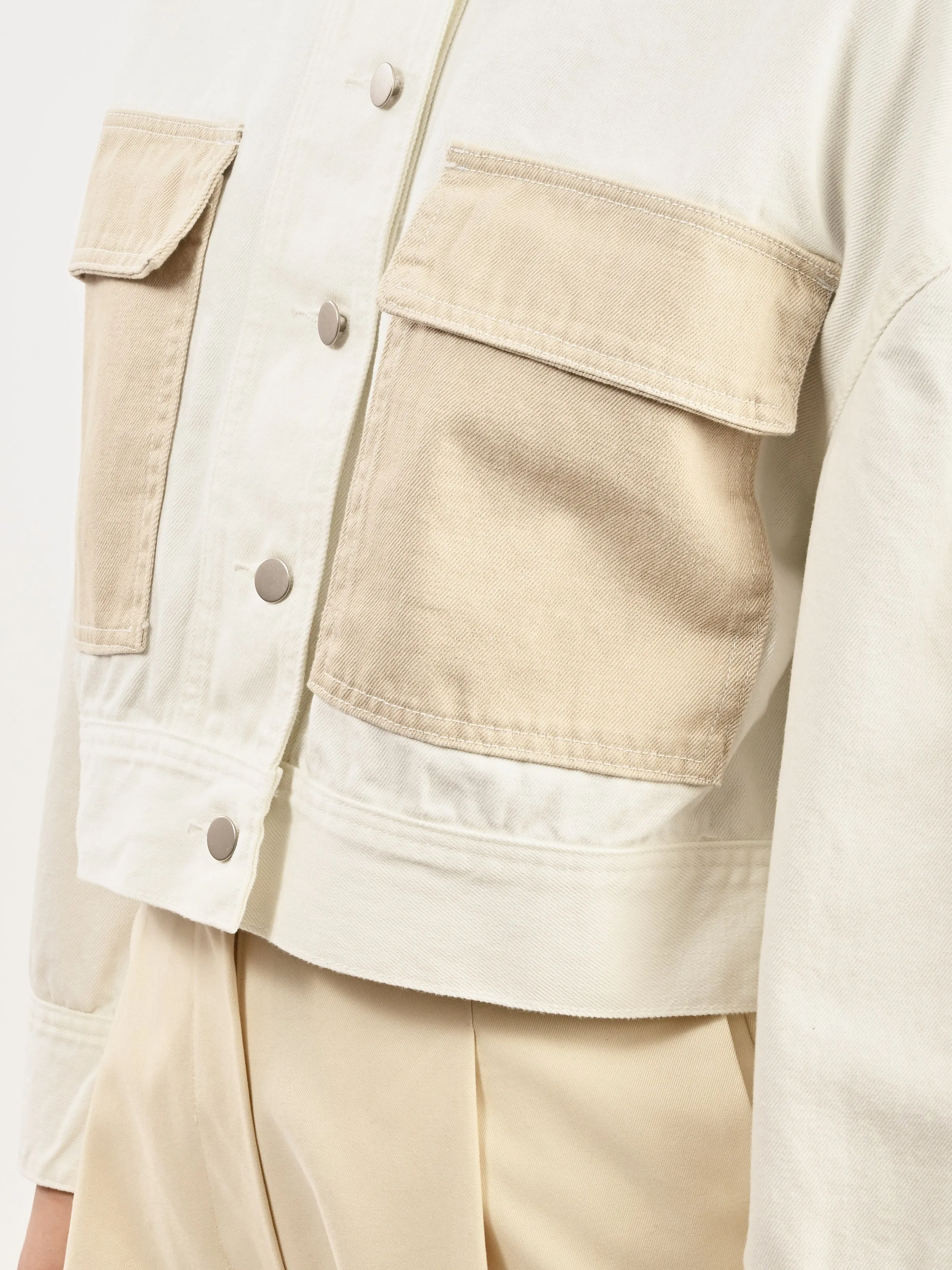 White/Stone Eva Jacket sold by Frances May Houseline product image thumbnail 4