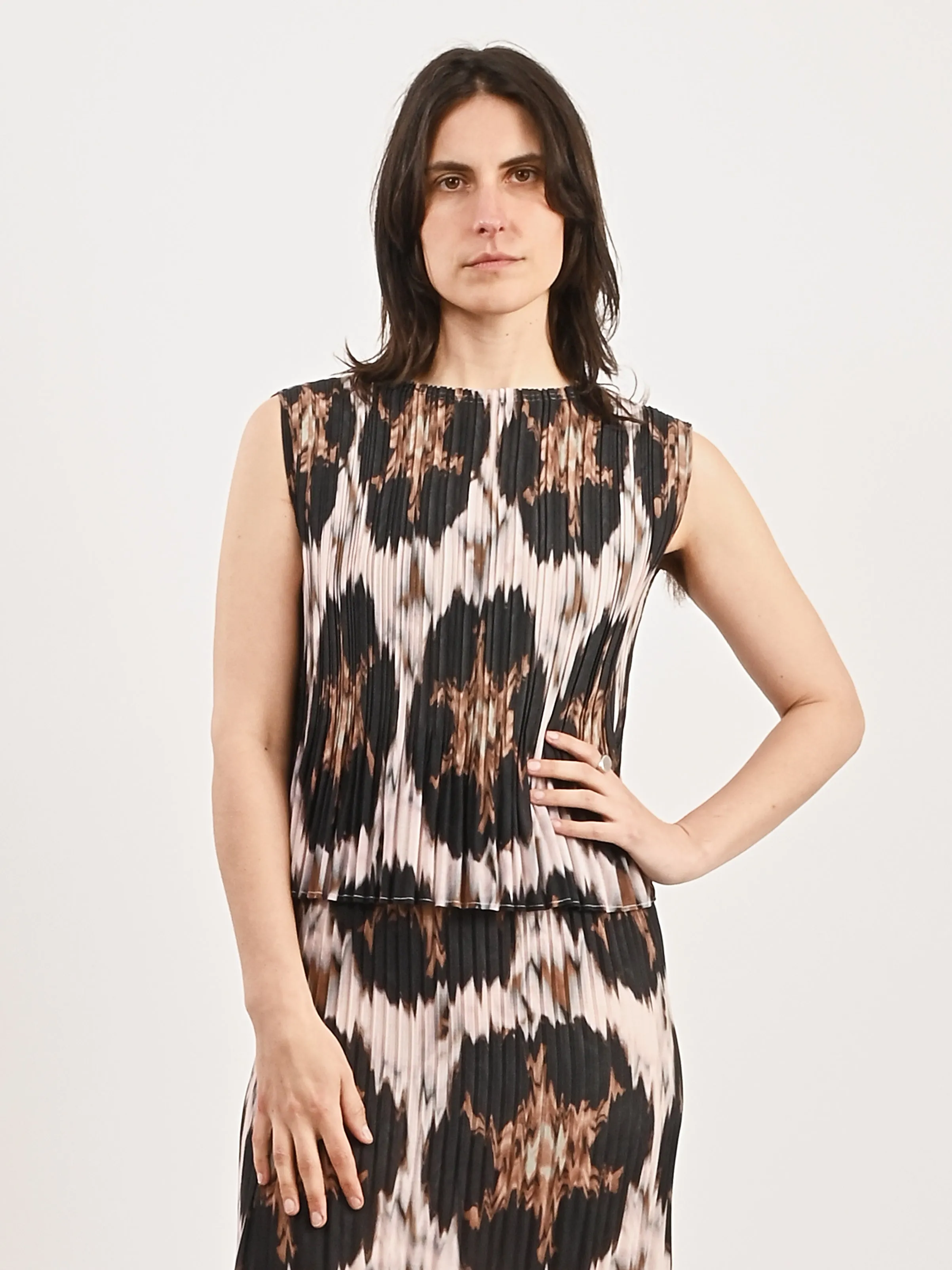 Blush Ikat Rae Tank sold by Frances May Houseline product image thumbnail 2