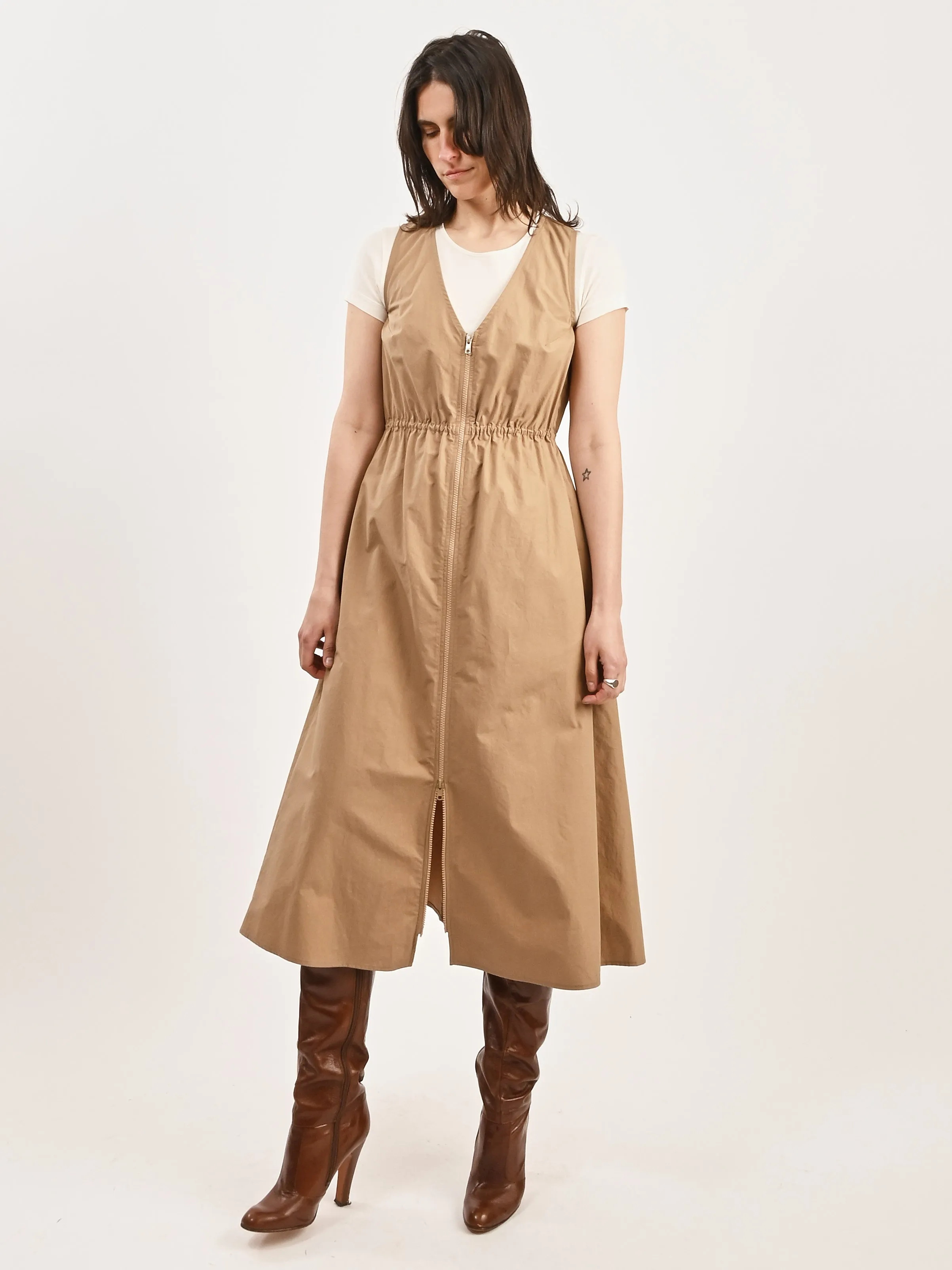 Khaki Mercer Dress sold by Frances May Houseline