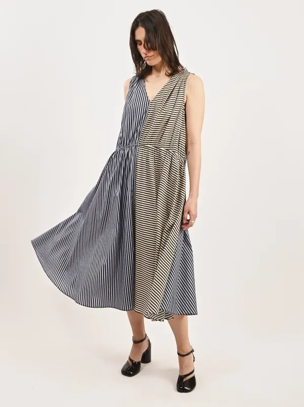 Stripe Combo Leigh Dress sold by Frances May Houseline