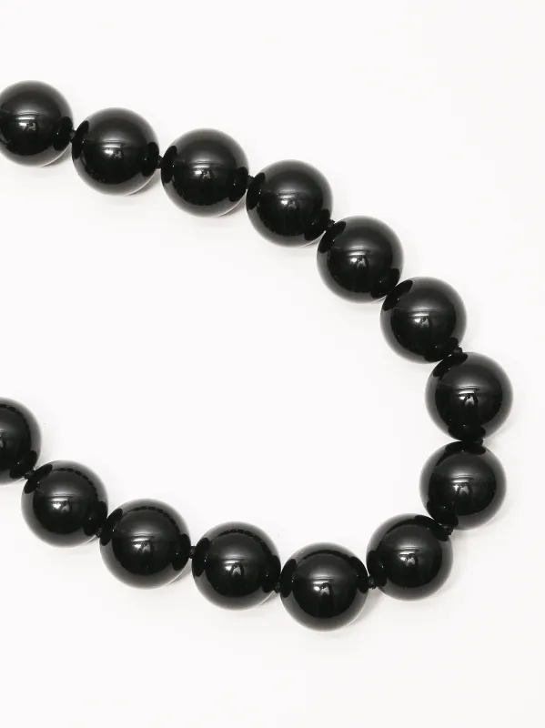Onyx Boule Collar made by Frances May Houseline