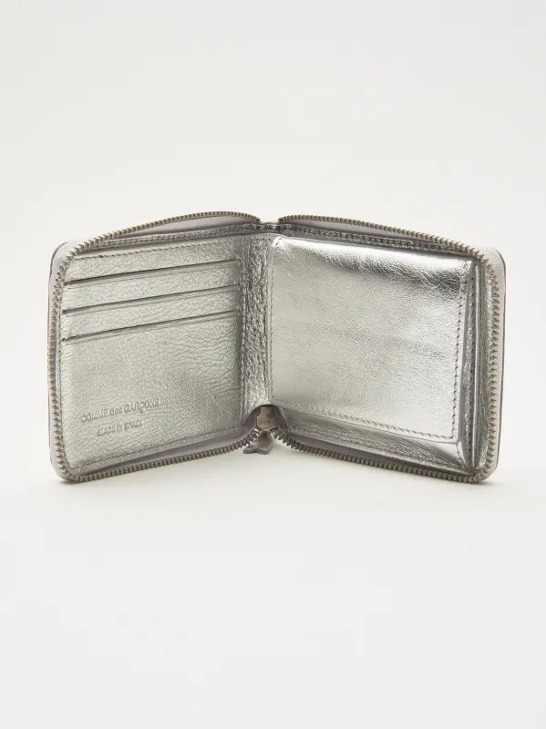 Silver Small Zip Around Wallet sold by Frances May Houseline