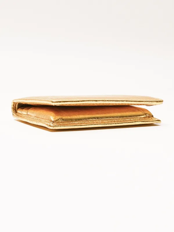 Gold Bifold Wallet made by Comme des Garcons