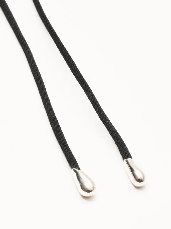 Black Elegant Shoelace Choker made by Frances May Houseline