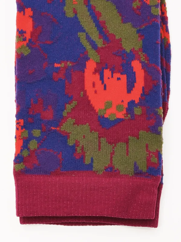 Violet Spraycan Flowers Socks Femme made by Henrik Vibskov