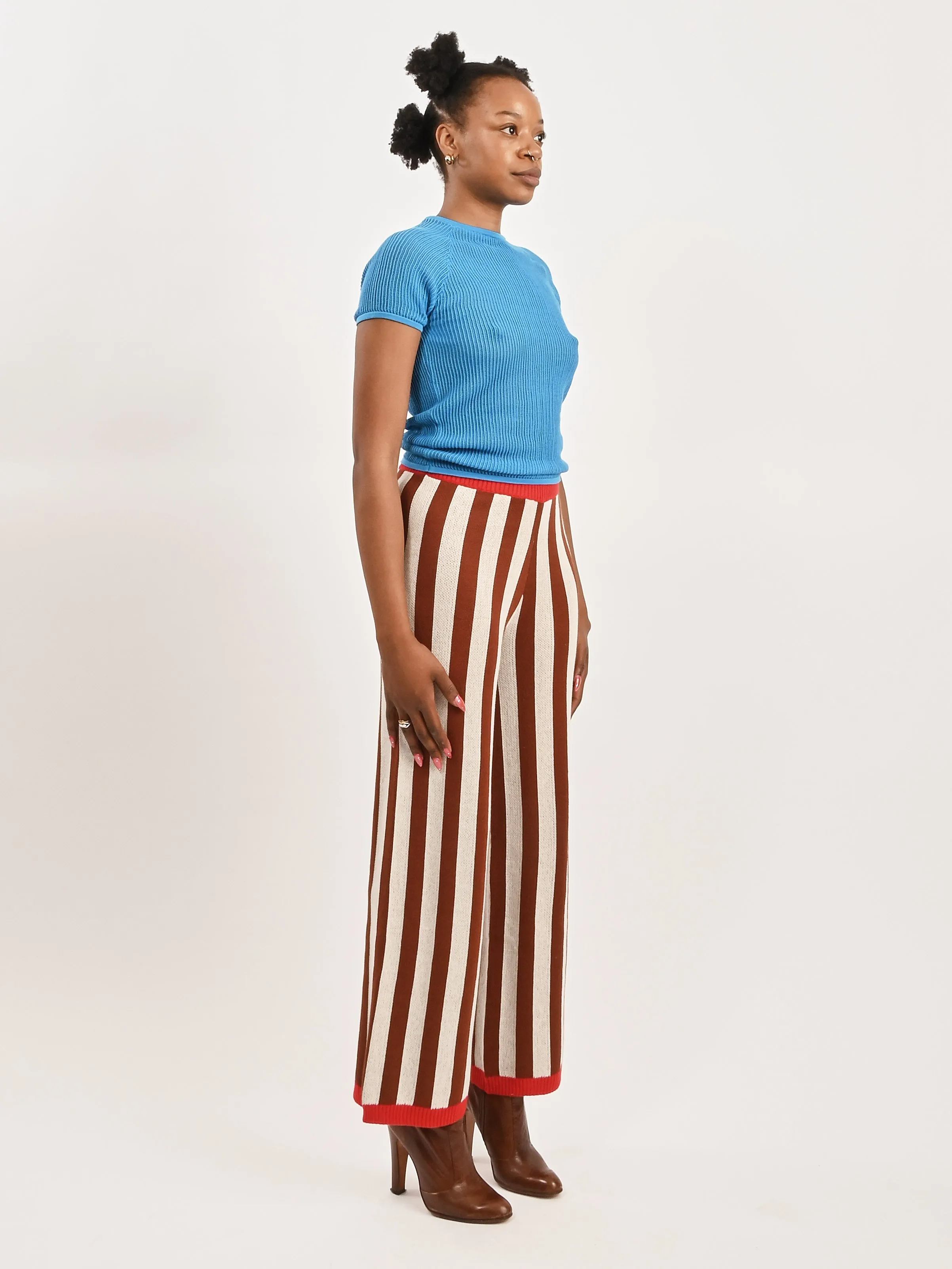 Stripe Gallo Pant sold by Frances May Houseline product image thumbnail 4
