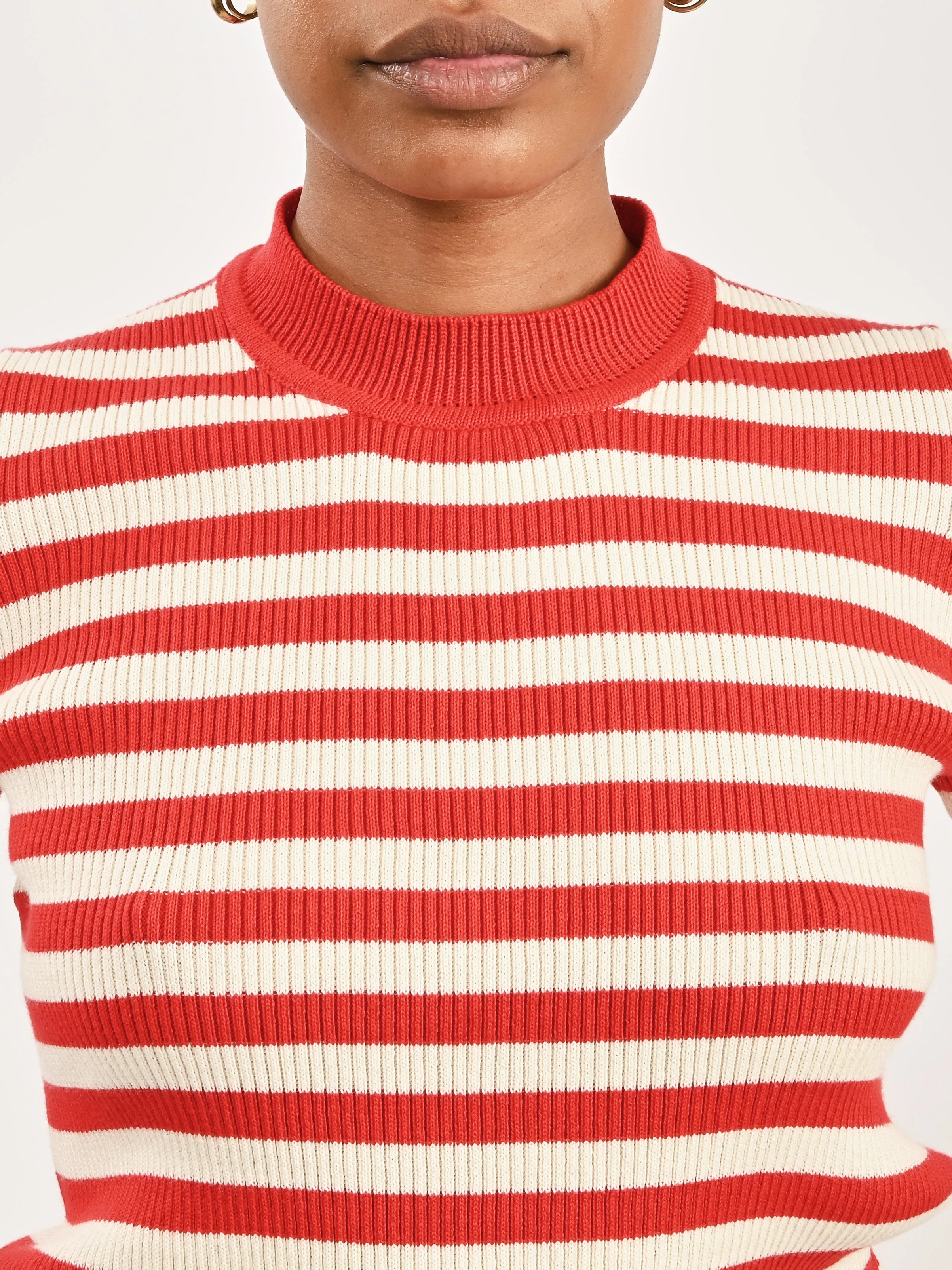 Piquillo Stripe Jones Ribbed Tee sold by Frances May Houseline product image thumbnail 3