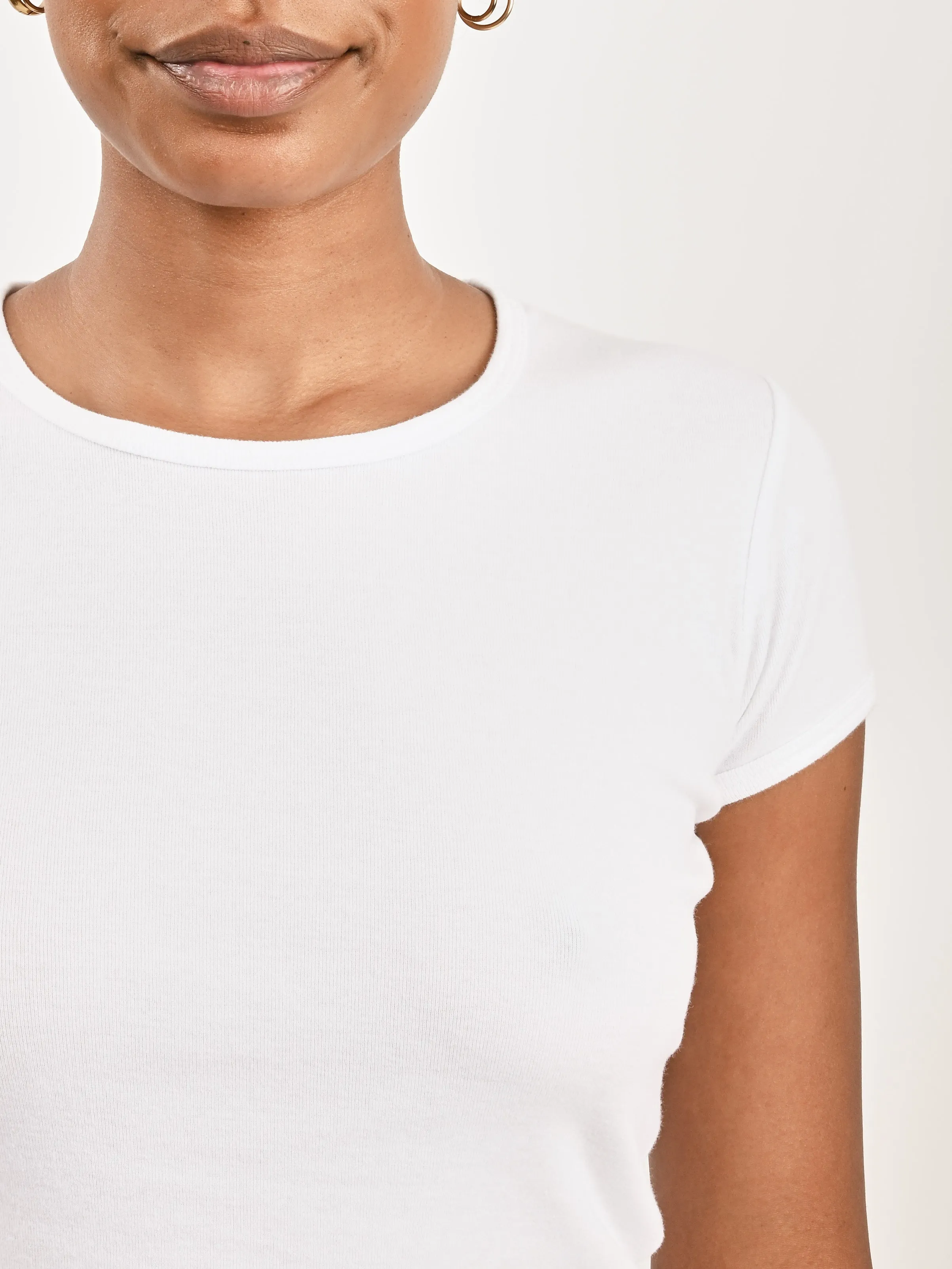 White Bellevue Tee sold by Frances May Houseline product image thumbnail 3