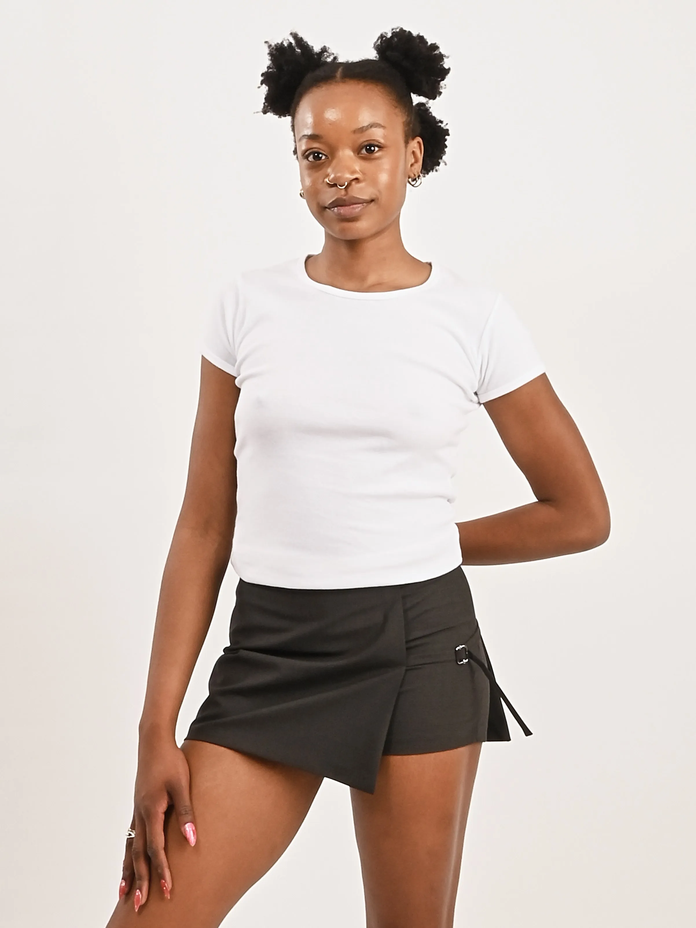 White Bellevue Tee sold by Frances May Houseline product image thumbnail 2