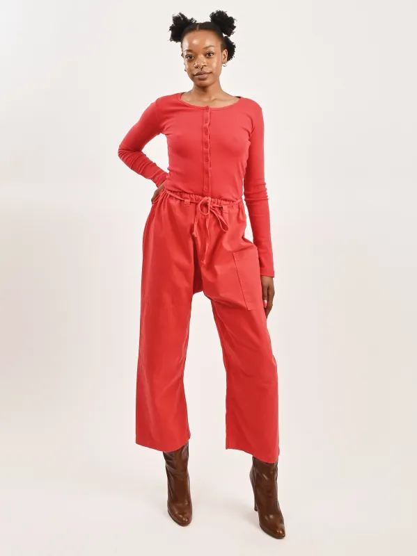 Red Lou Pant sold by Frances May Houseline