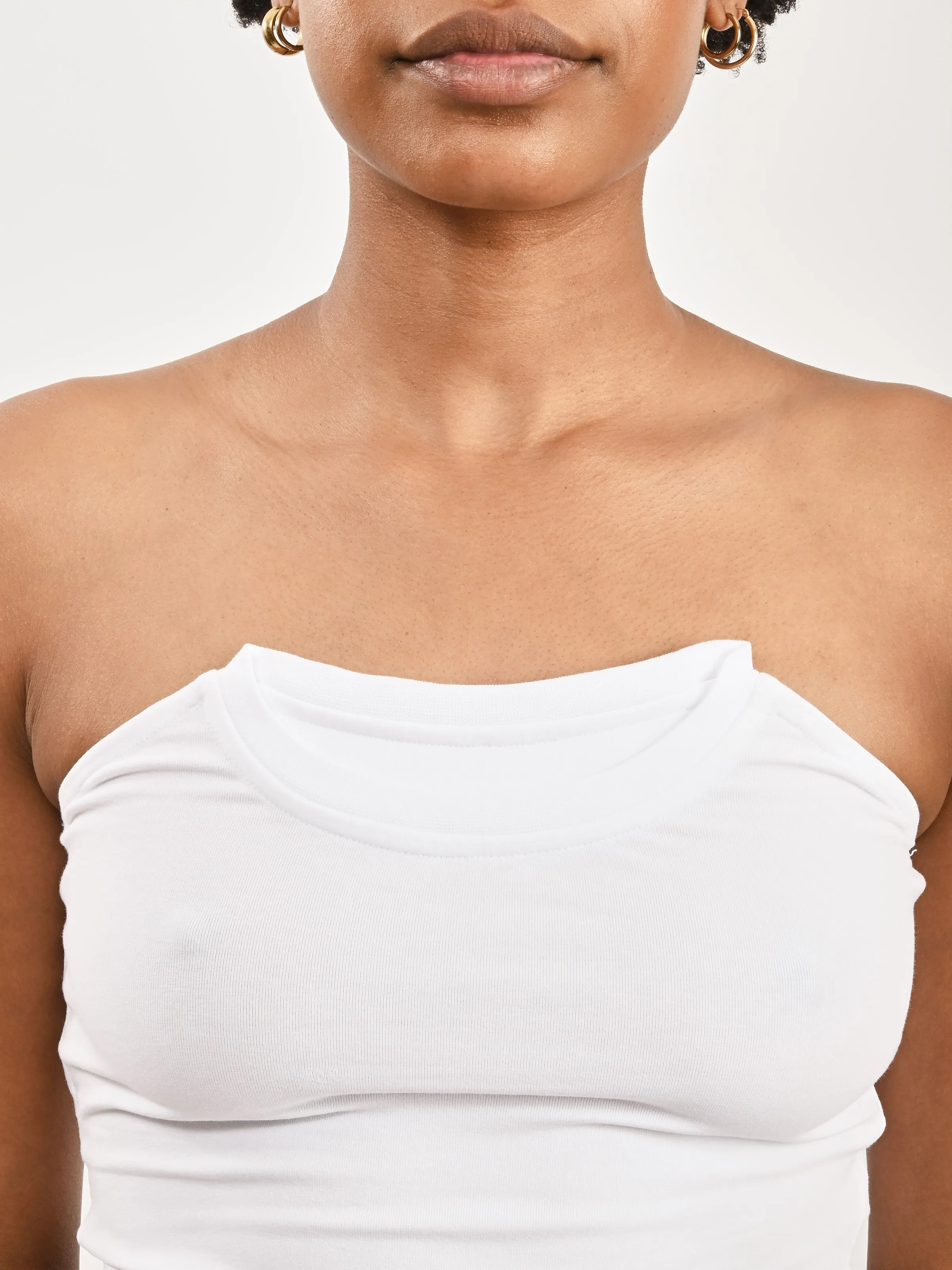 Blanco Folded Crew Top sold by Frances May Houseline product image thumbnail 4