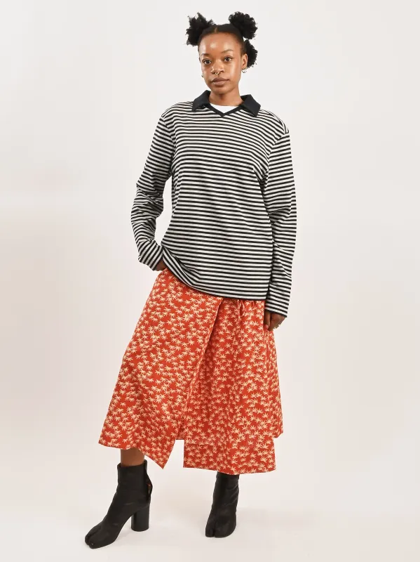 Navy Gondolieri Tee sold by Frances May Houseline