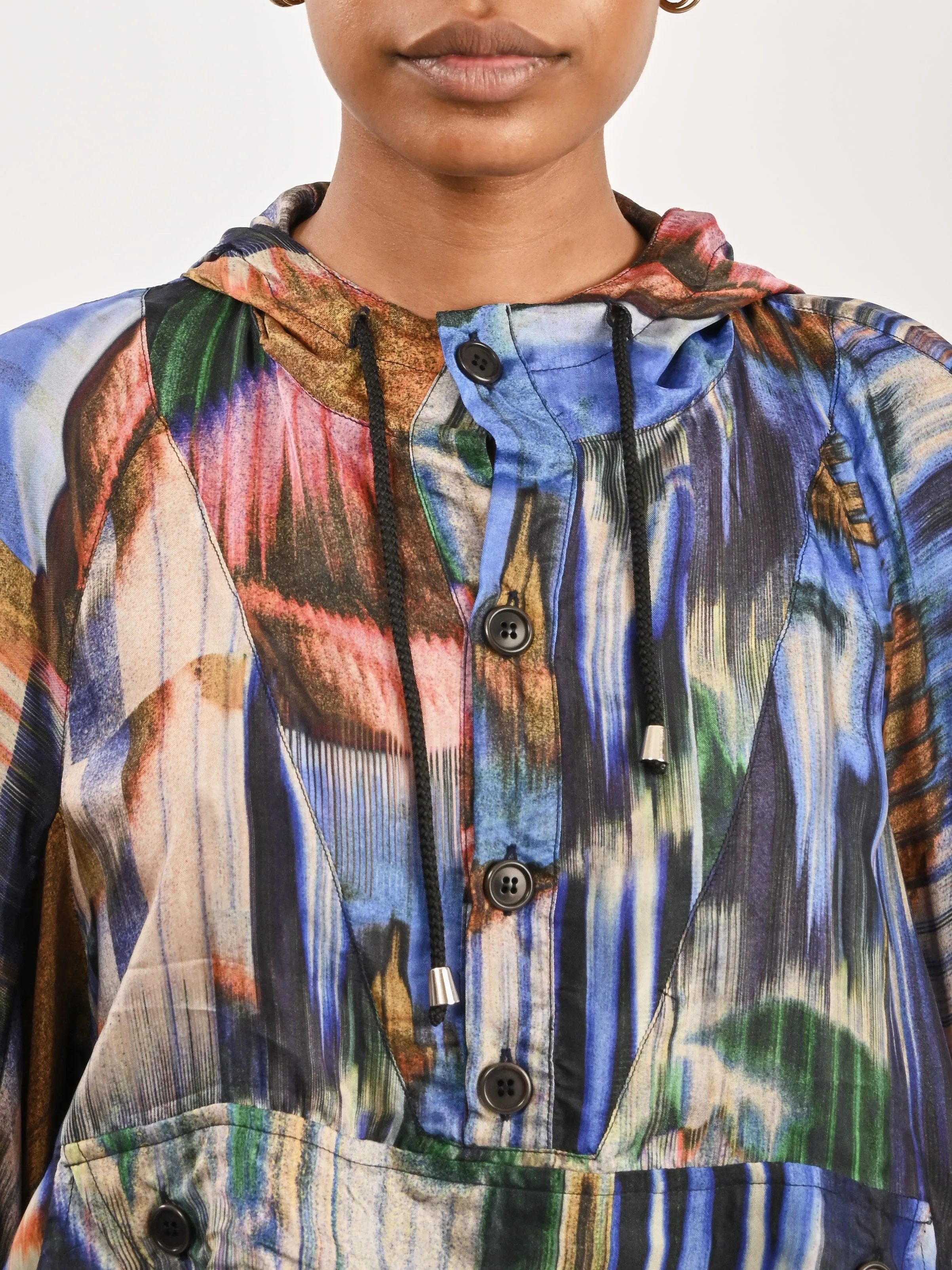 Multi Brush Drips Ring Anorak sold by Frances May Houseline product image thumbnail 3