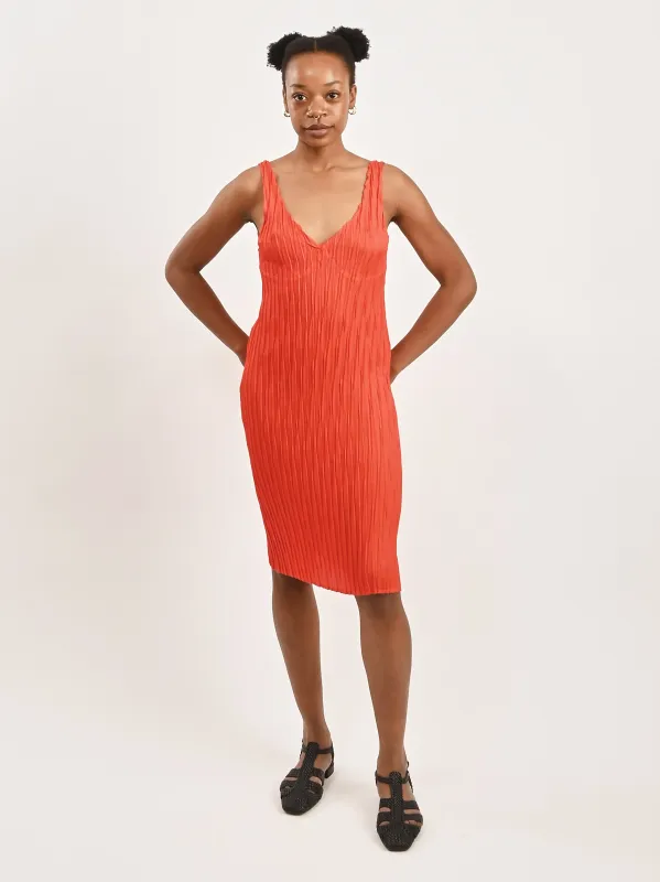 Red Floating Dress made by Nin Studio