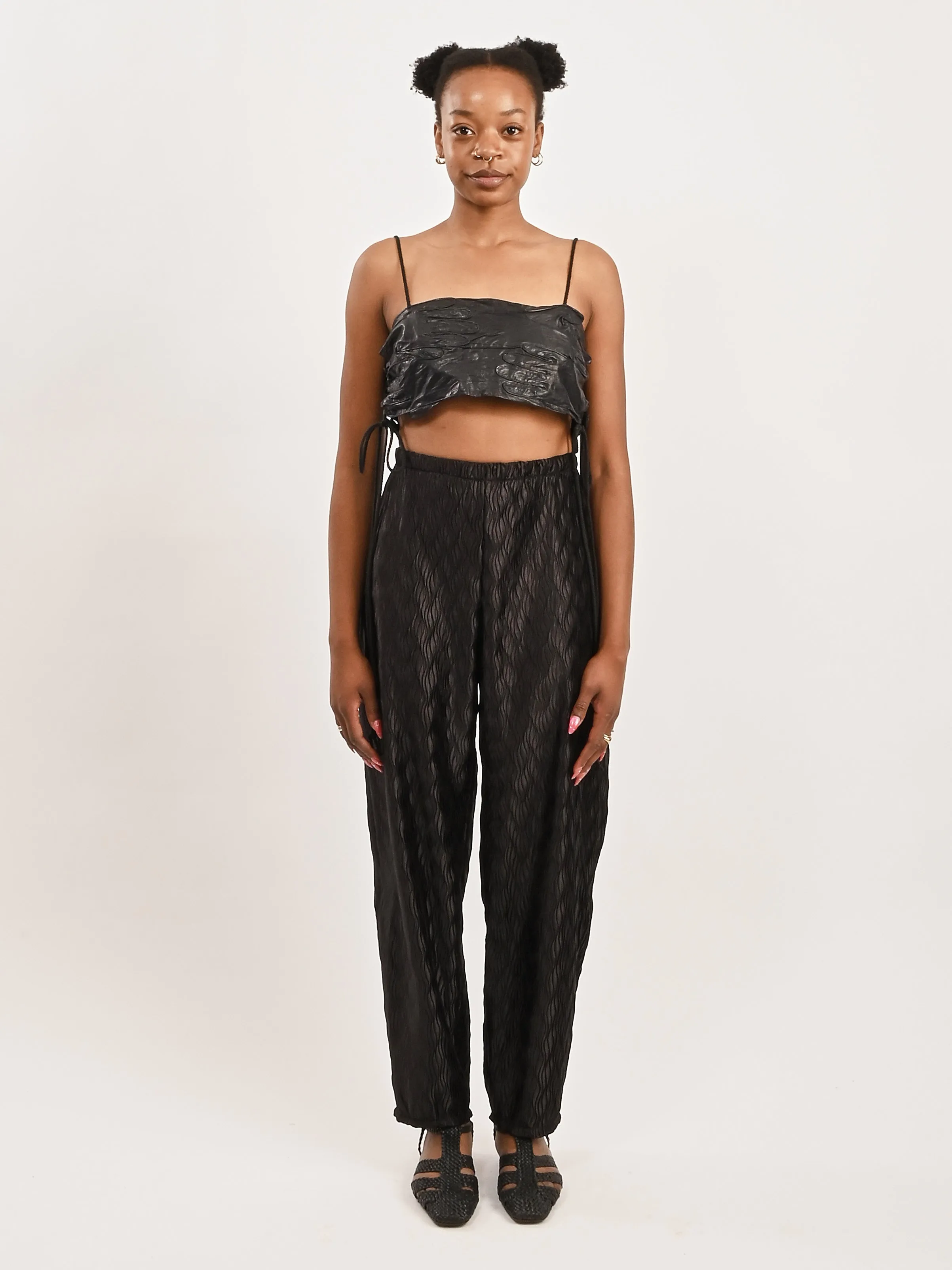 Black Open Pant sold by Frances May Houseline