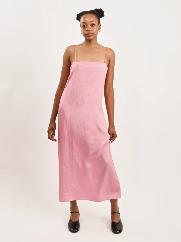 Pink Summer Acetate Crinkle Slip Dress sold by Frances May Houseline