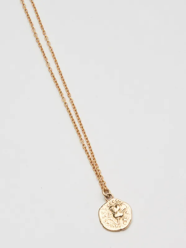 Helios And Rose Greek Coin Pendant sold by Frances May Houseline