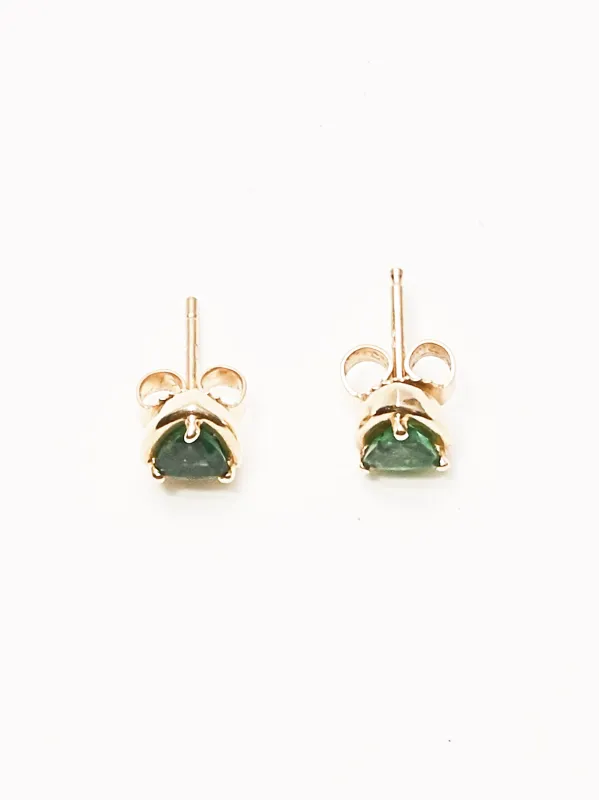 Emerald Prism Studs sold by Frances May Houseline