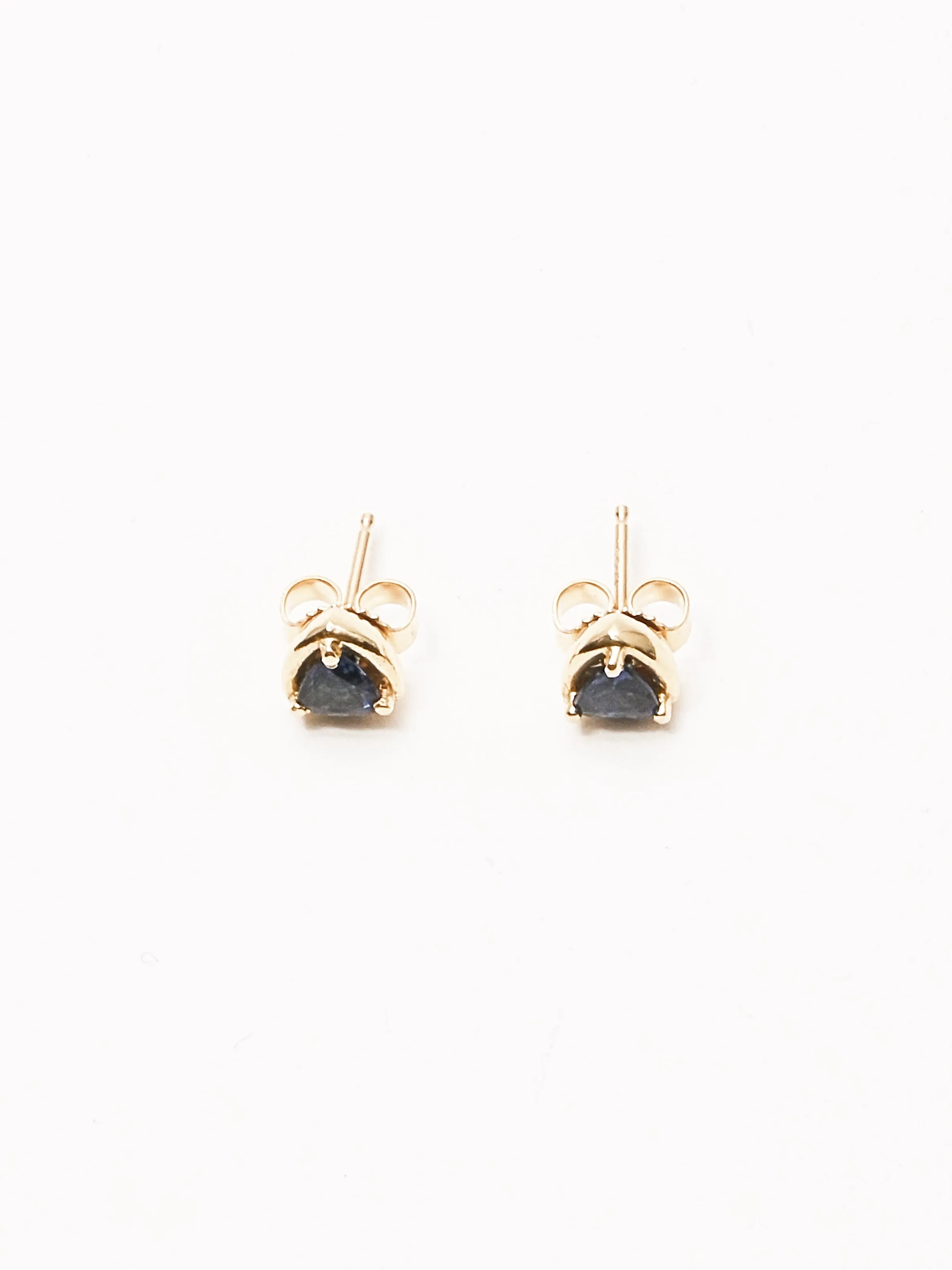 Sapphire Prism Studs sold by Frances May Houseline