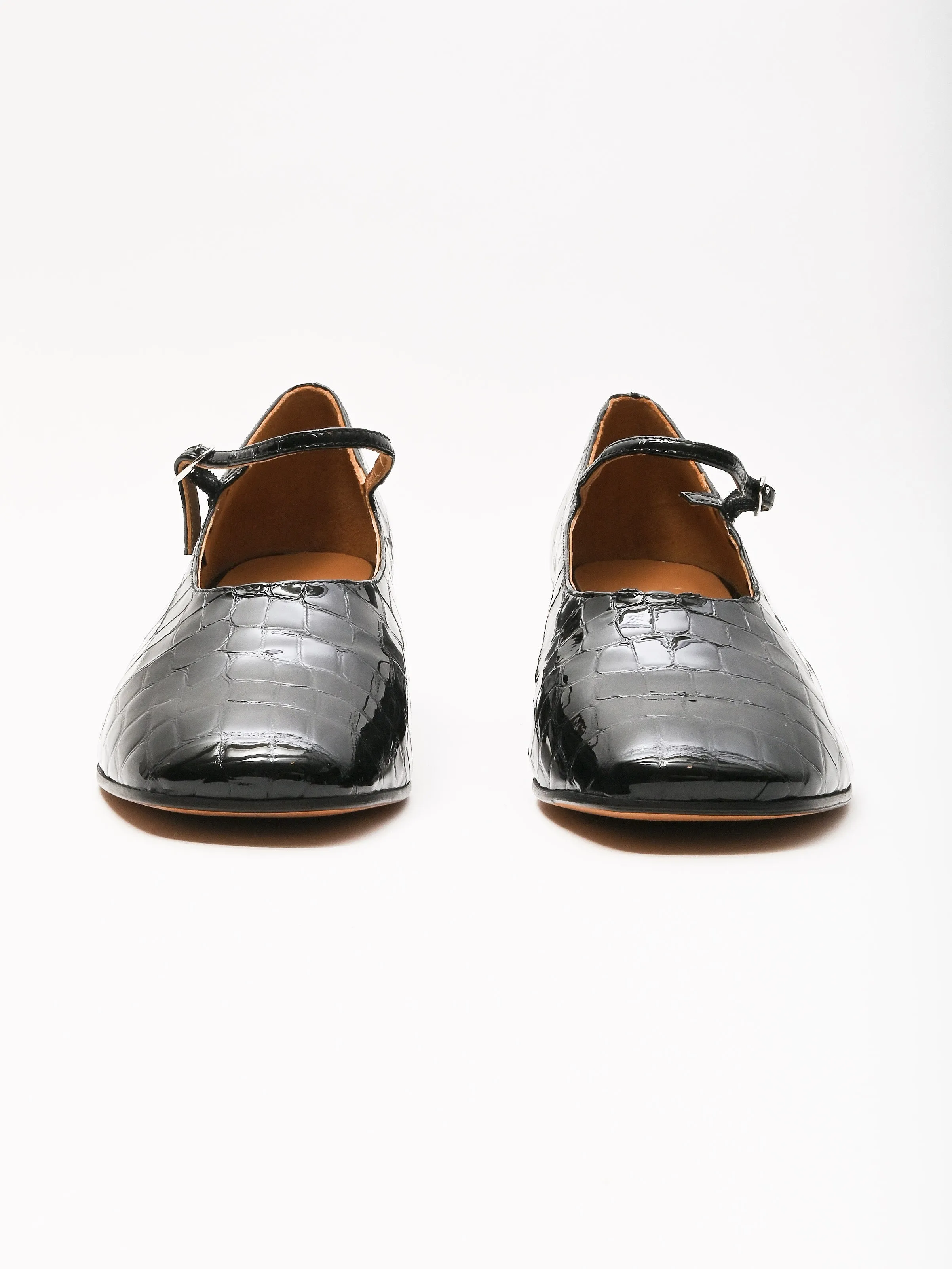 Black Patent Croc Ema sold by Frances May Houseline product image thumbnail 5