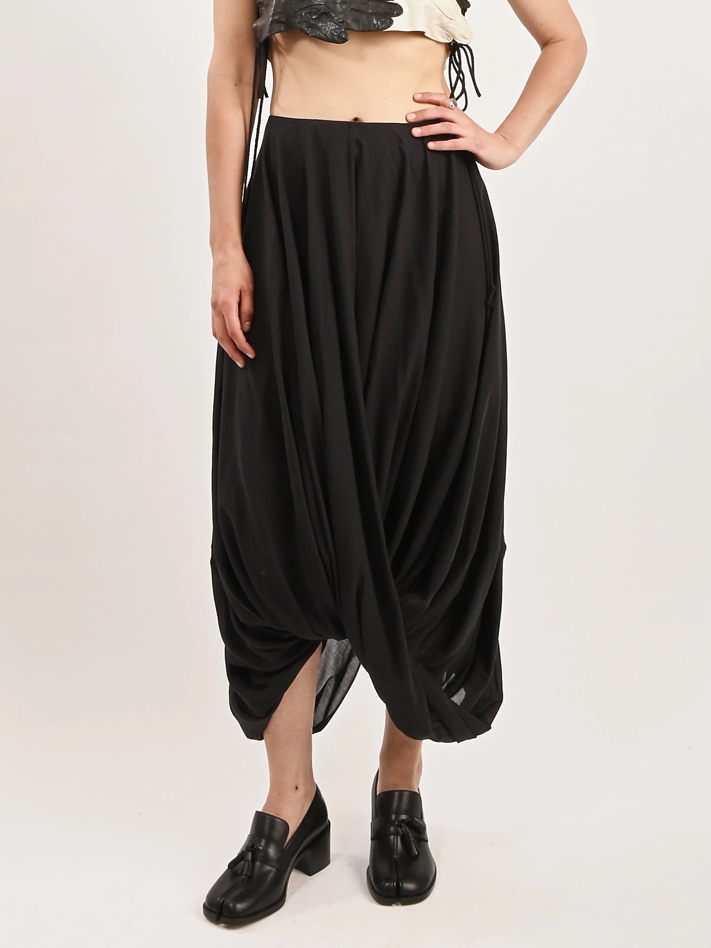 Black Cocoon Skirt sold by Frances May Houseline product image thumbnail 2