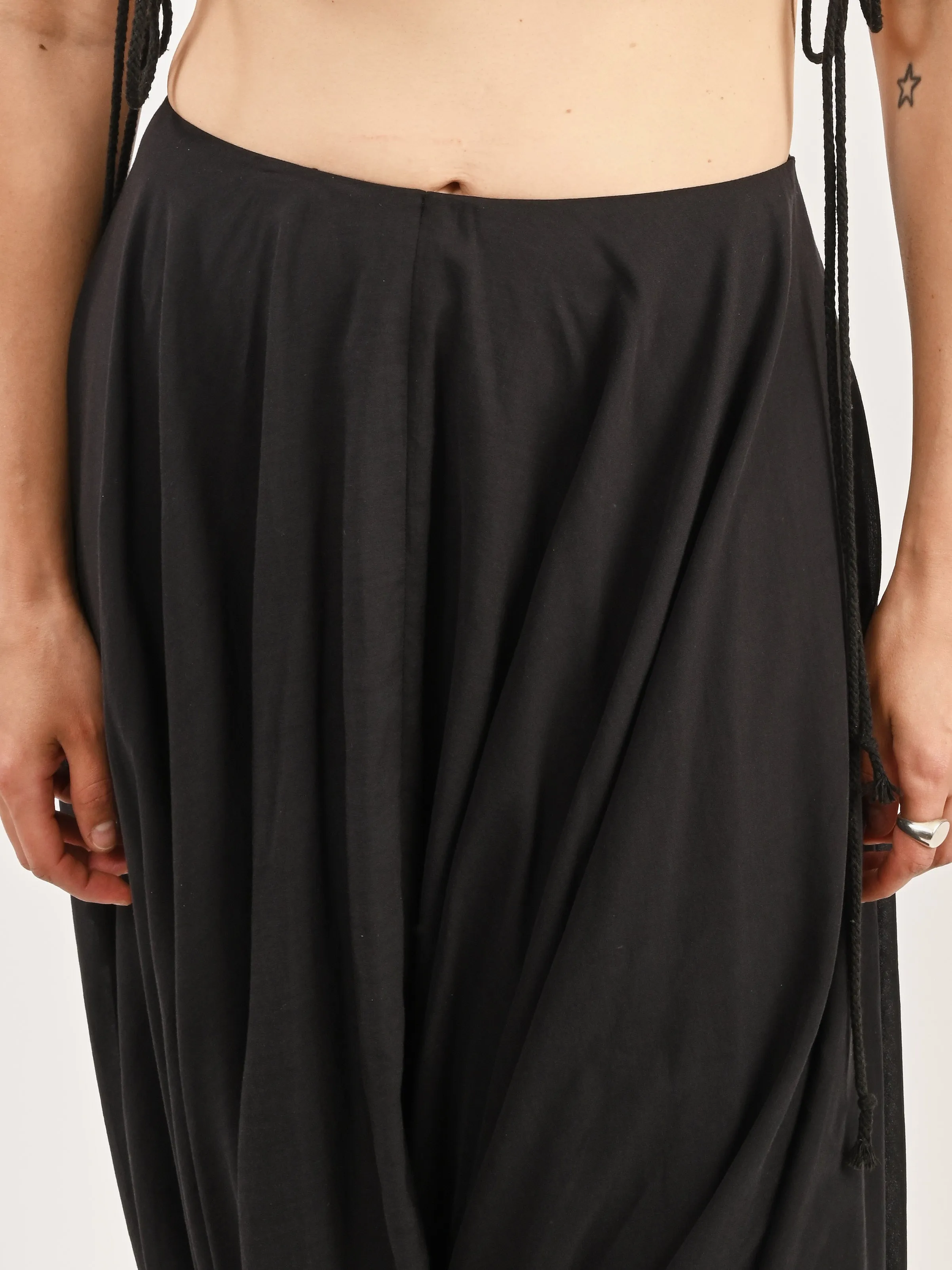 Black Cocoon Skirt sold by Frances May Houseline product image thumbnail 3