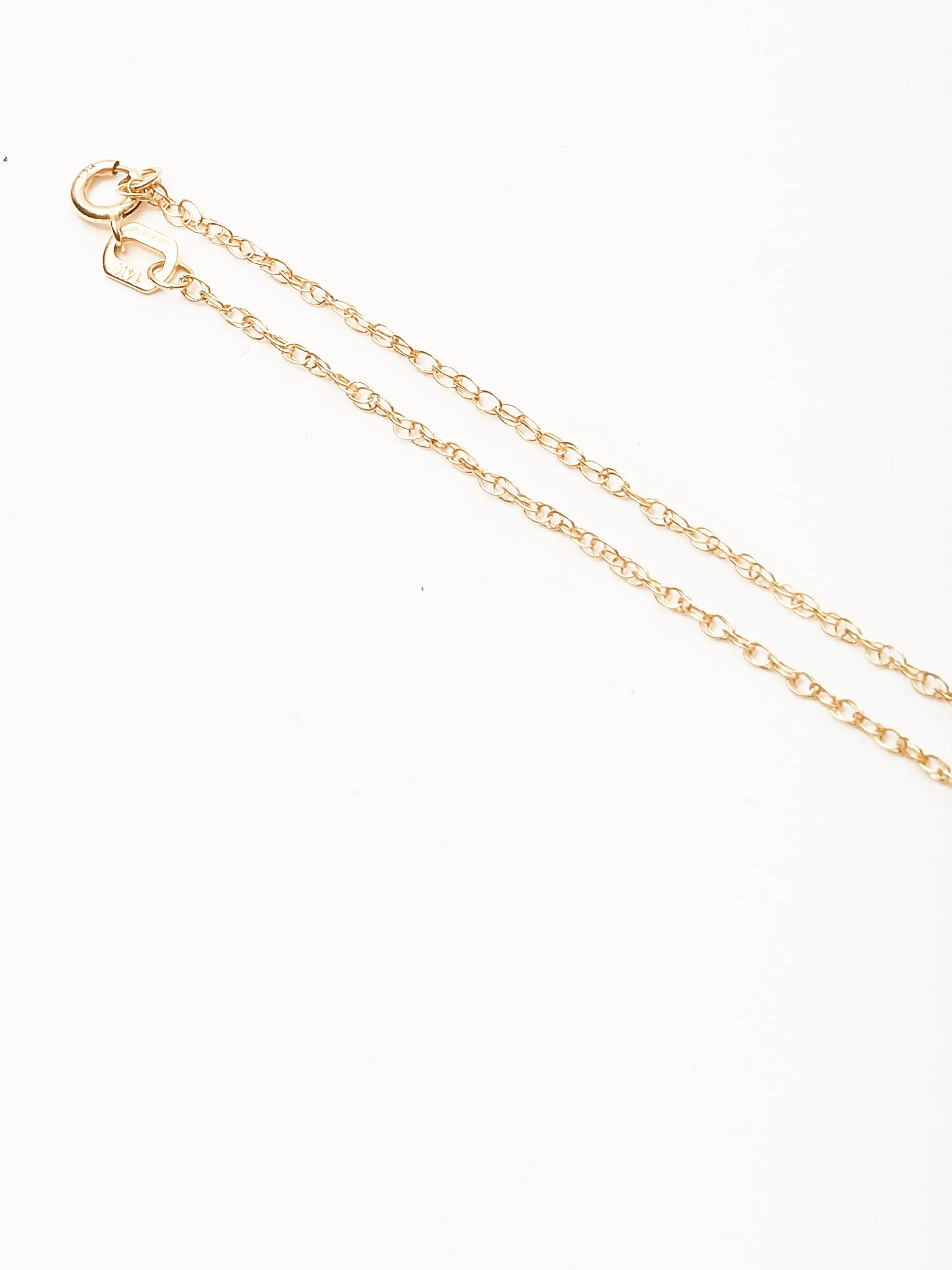 14K Moon Pendant Necklace sold by Frances May Houseline product image thumbnail 3