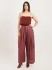 Light Mulberry Silk Voile Cargo Triple Pleat Pant sold by Frances May Houseline