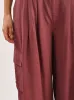 Light Mulberry Silk Voile Cargo Triple Pleat Pant sold by Frances May Houseline