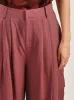 Light Mulberry Silk Voile Cargo Triple Pleat Pant sold by Frances May Houseline