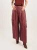Light Mulberry Silk Voile Cargo Triple Pleat Pant sold by Frances May Houseline
