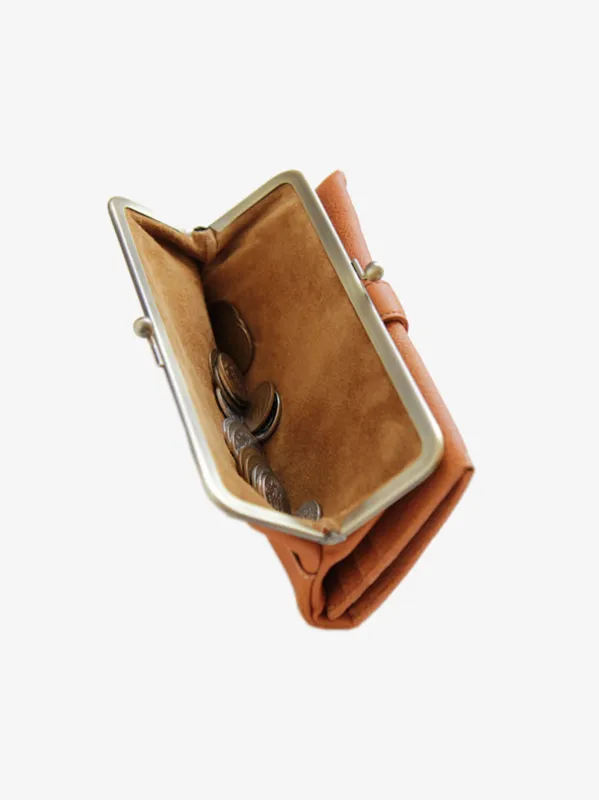 Brown Tone Nume Gamaguchi Long Wallet sold by Frances May Houseline
