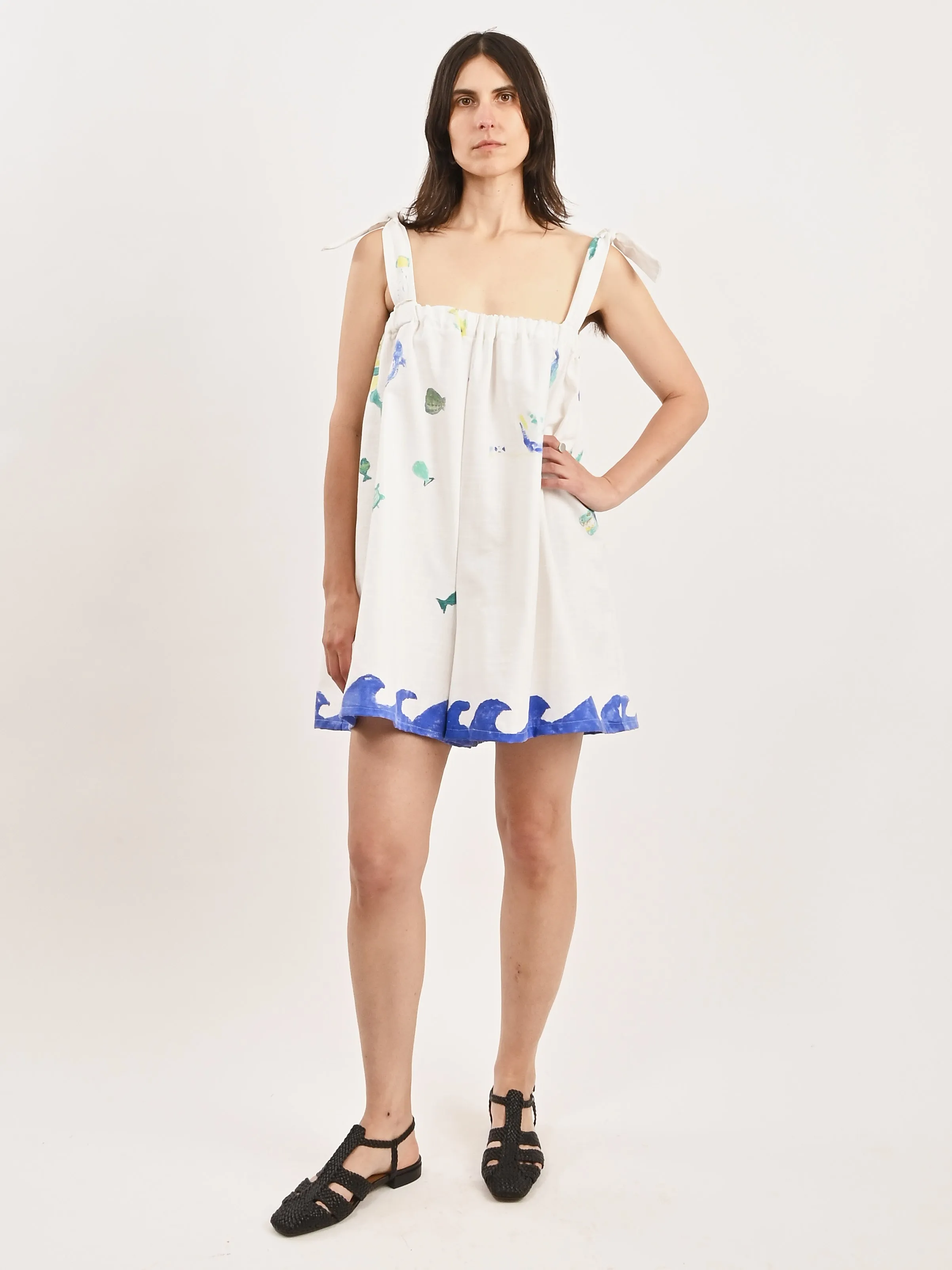 White Romper sold by Frances May Houseline product image thumbnail 2