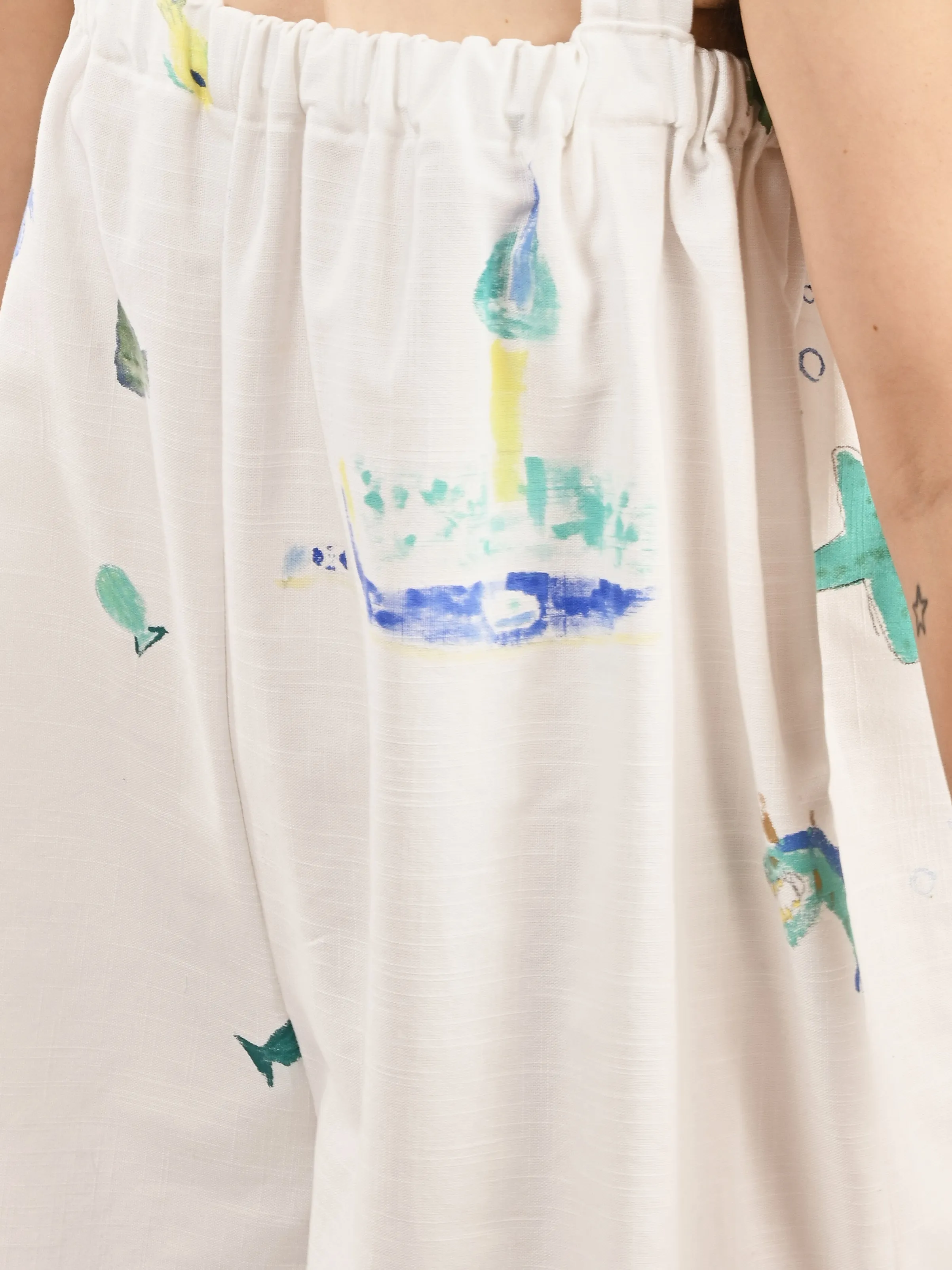 White Romper sold by Frances May Houseline product image thumbnail 4