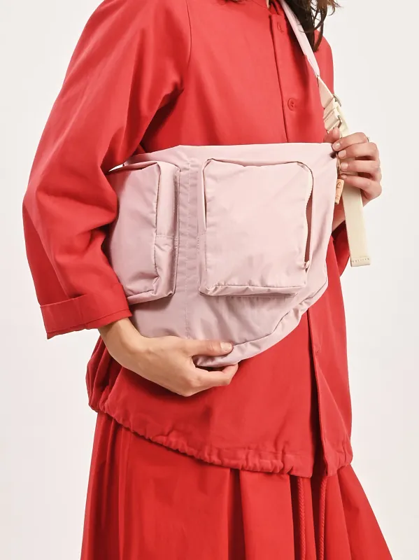 Sakura Pink Shrink Nylon Crossbody made by Amiacalva