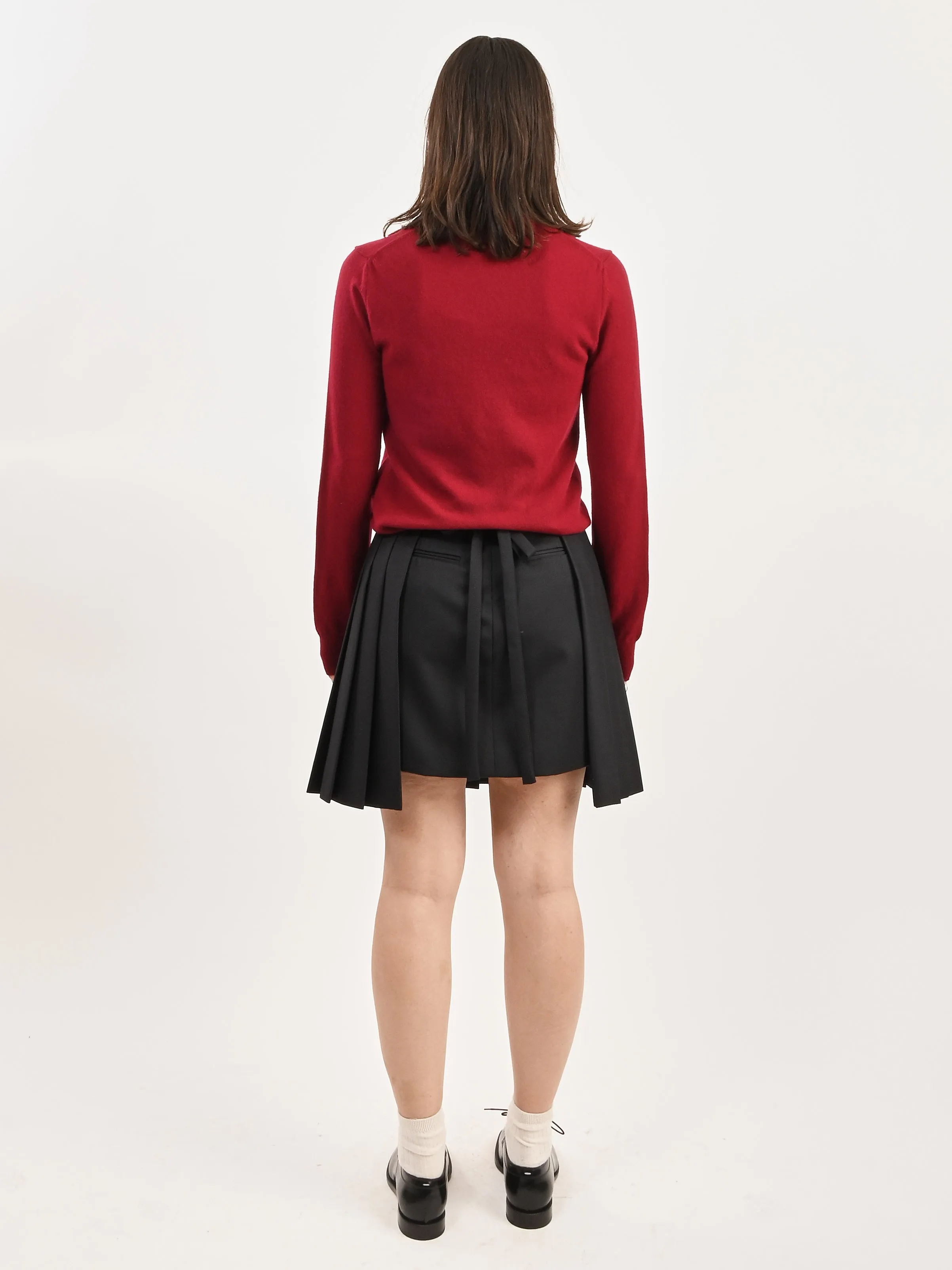 Burgundy/Red Heart Cardigan sold by Frances May Houseline product image thumbnail 5