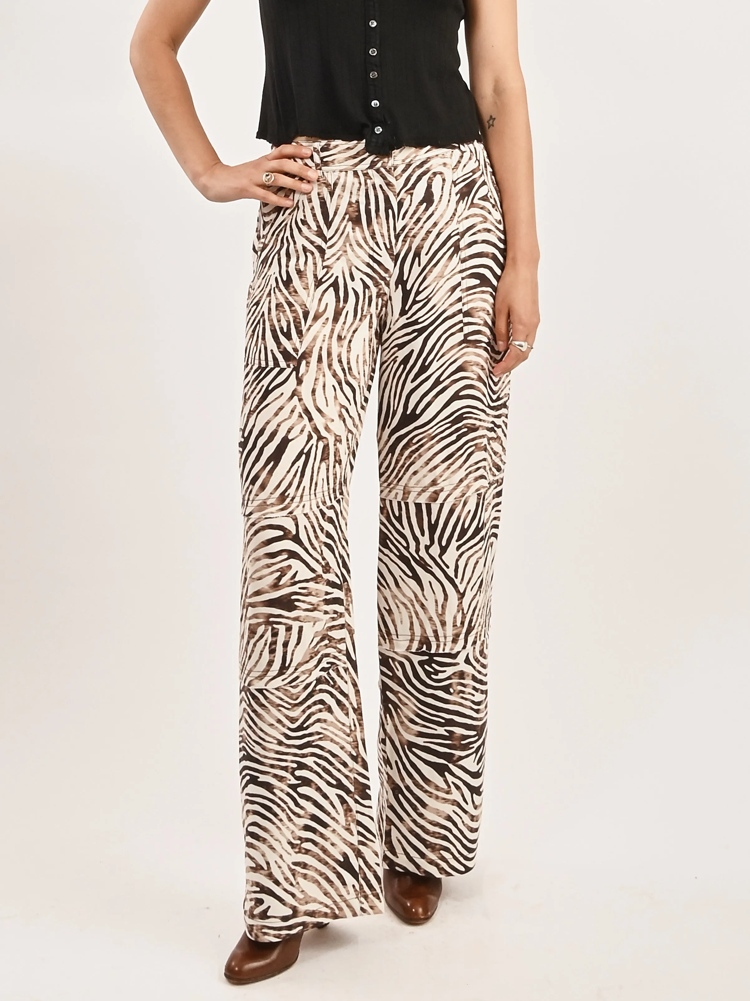 Brown Zebra Pico Pant sold by Frances May Houseline product image thumbnail 2