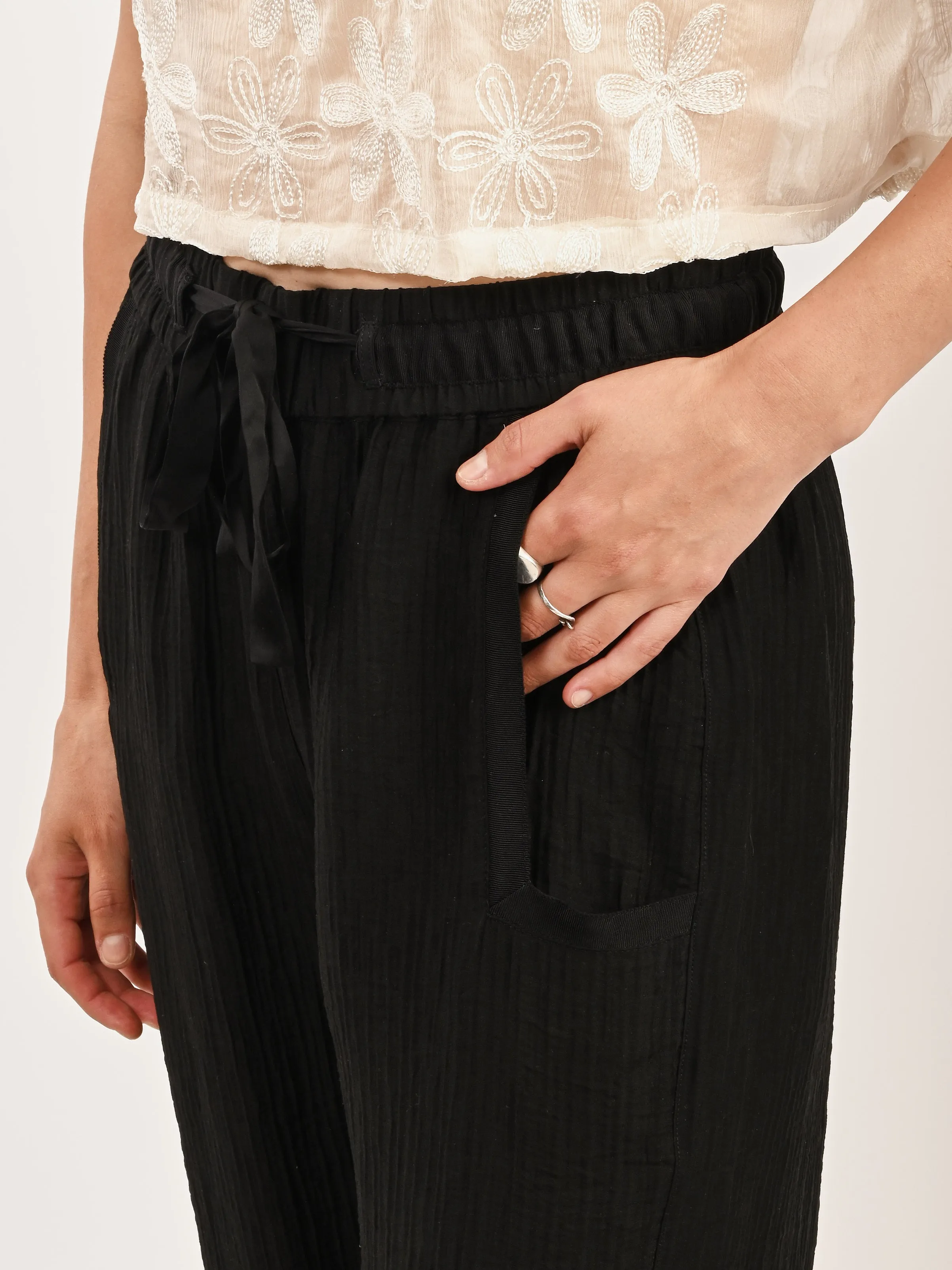 Black Broadway Pant sold by Frances May Houseline product image thumbnail 3
