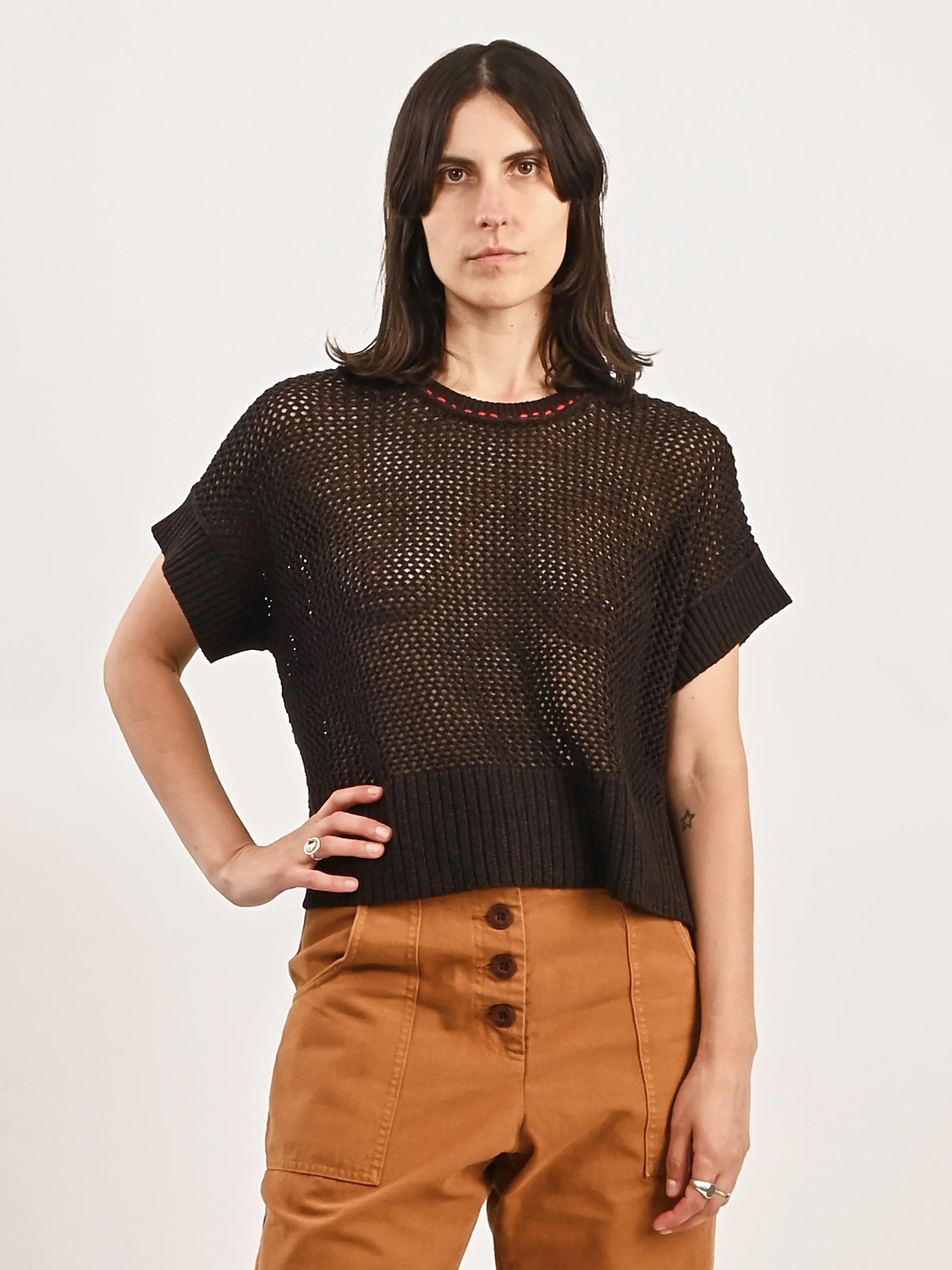 Brown Marbled Miro Pullover sold by Frances May Houseline product image thumbnail 2