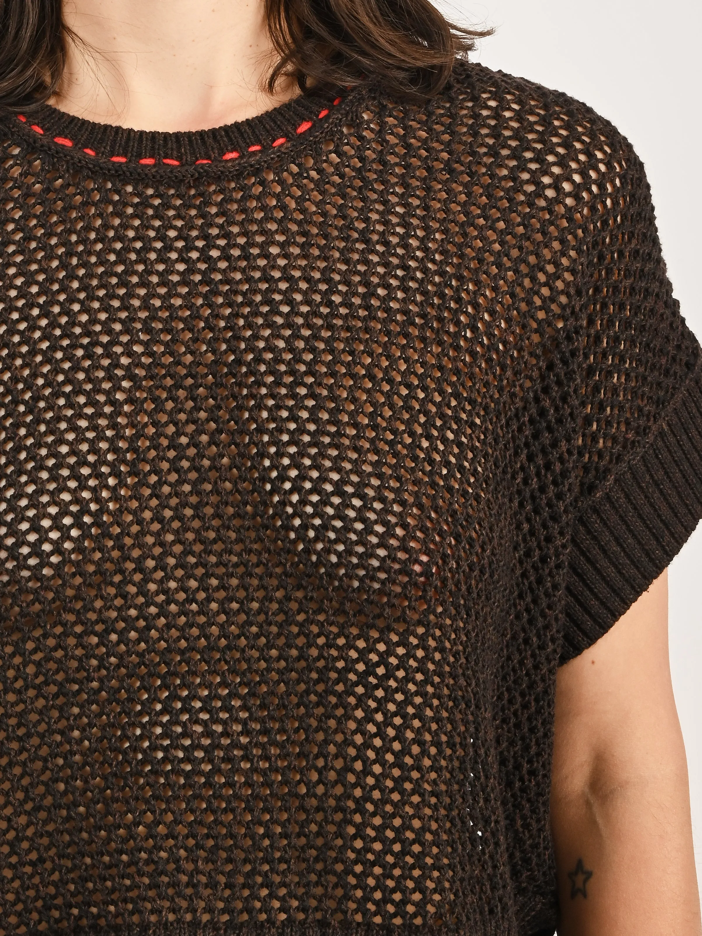 Brown Marbled Miro Pullover sold by Frances May Houseline product image thumbnail 3