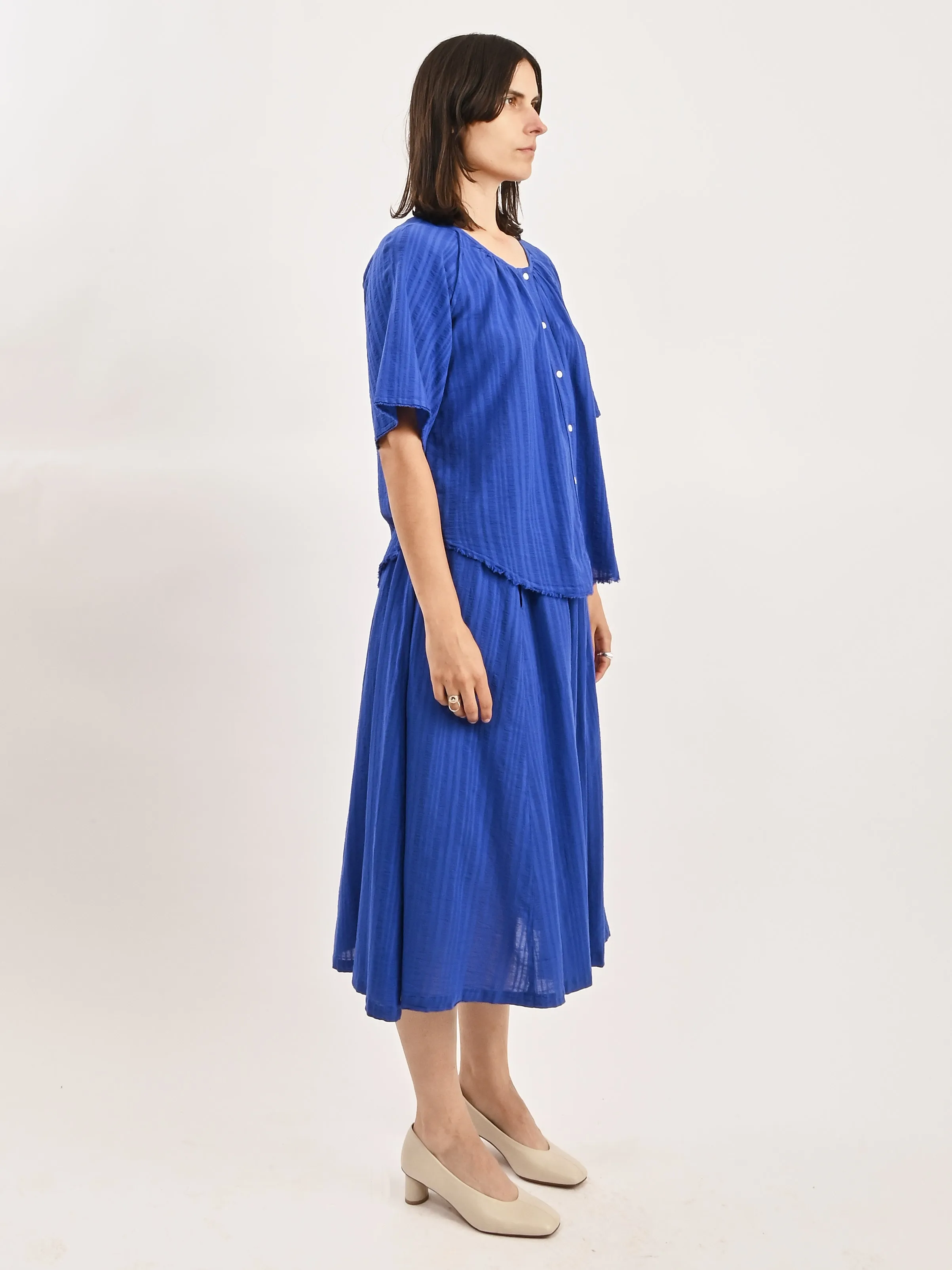 Royal Blue Miles Blouse sold by Frances May Houseline product image thumbnail 4