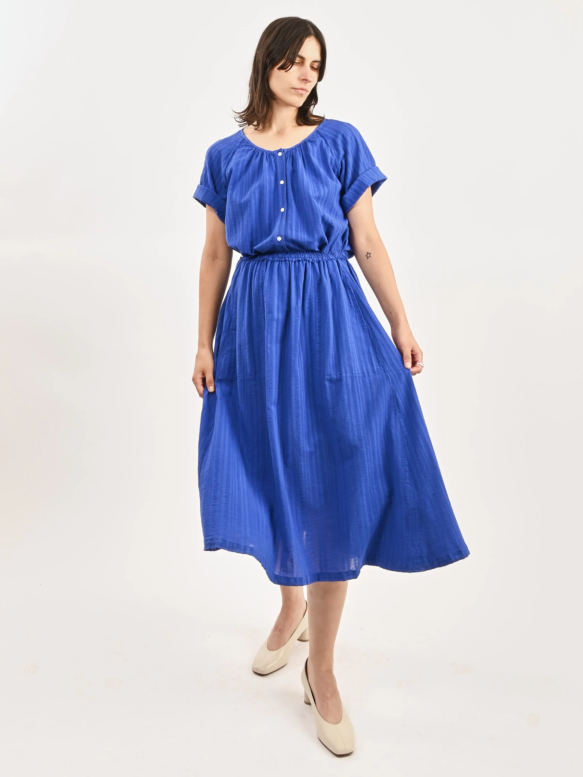 Royal Blue Day Skirt sold by Frances May Houseline