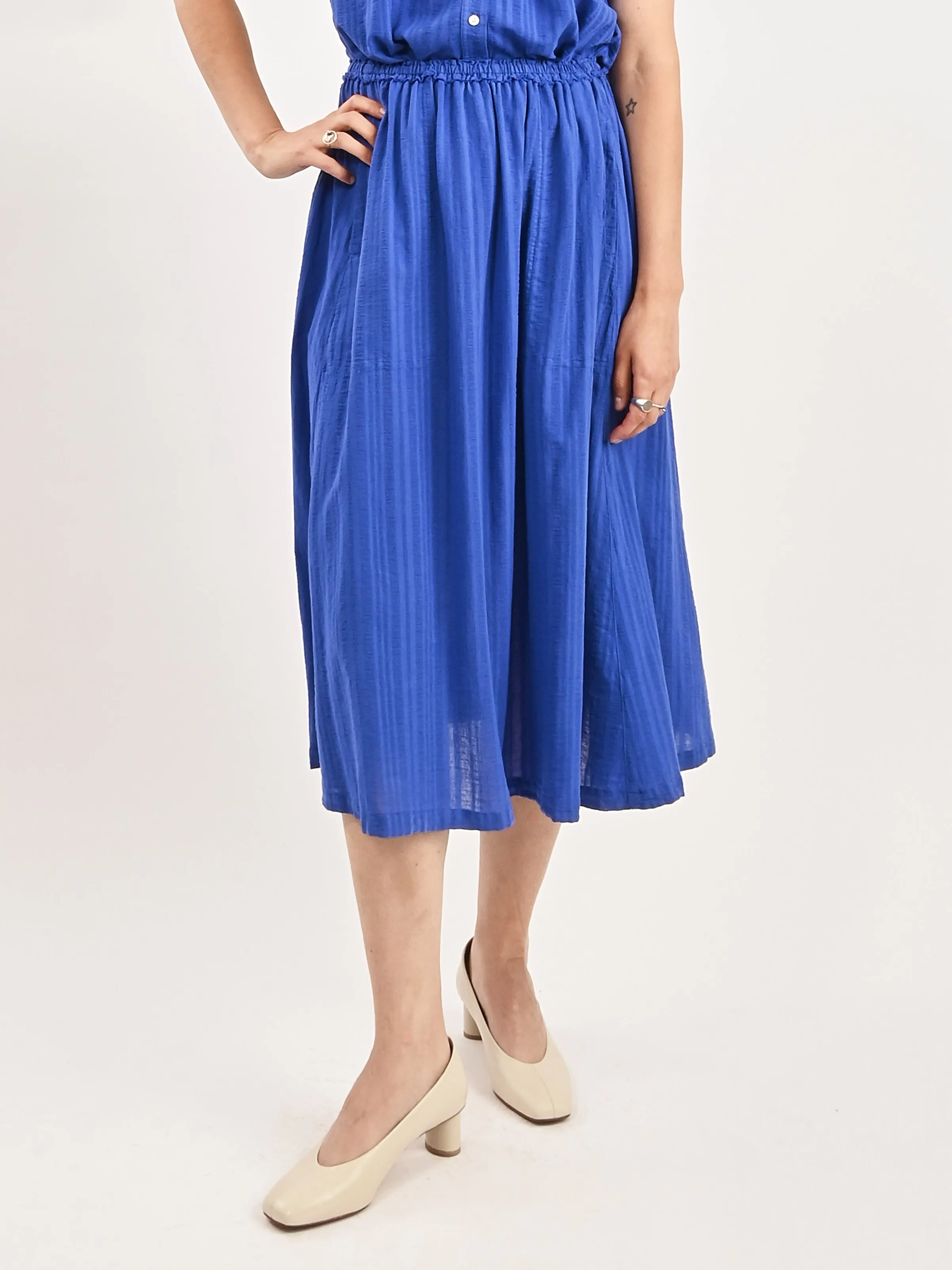 Royal Blue Day Skirt sold by Frances May Houseline product image thumbnail 2