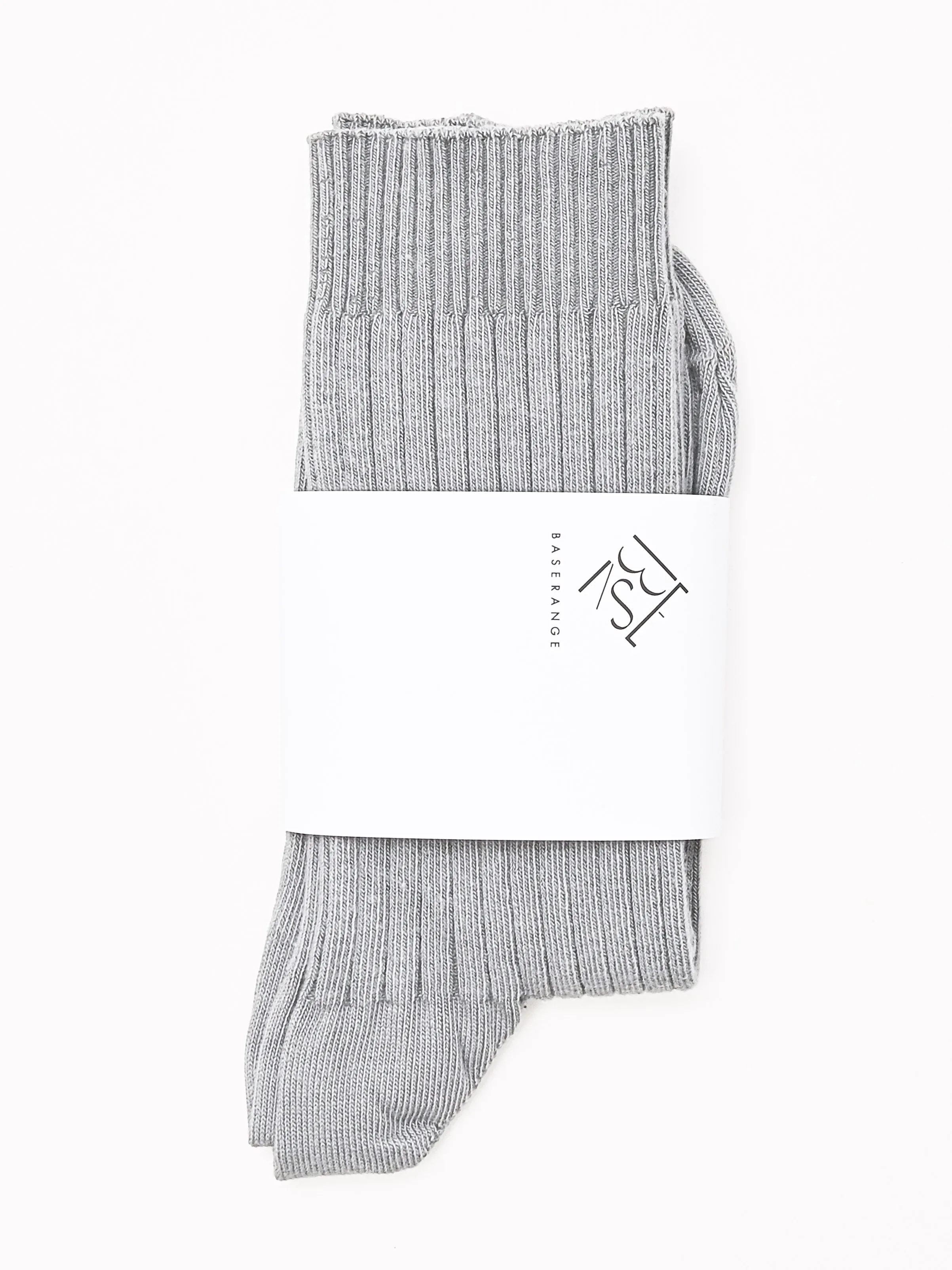 Sagi Grey Rib Overankle Socks sold by Frances May Houseline product image thumbnail 2