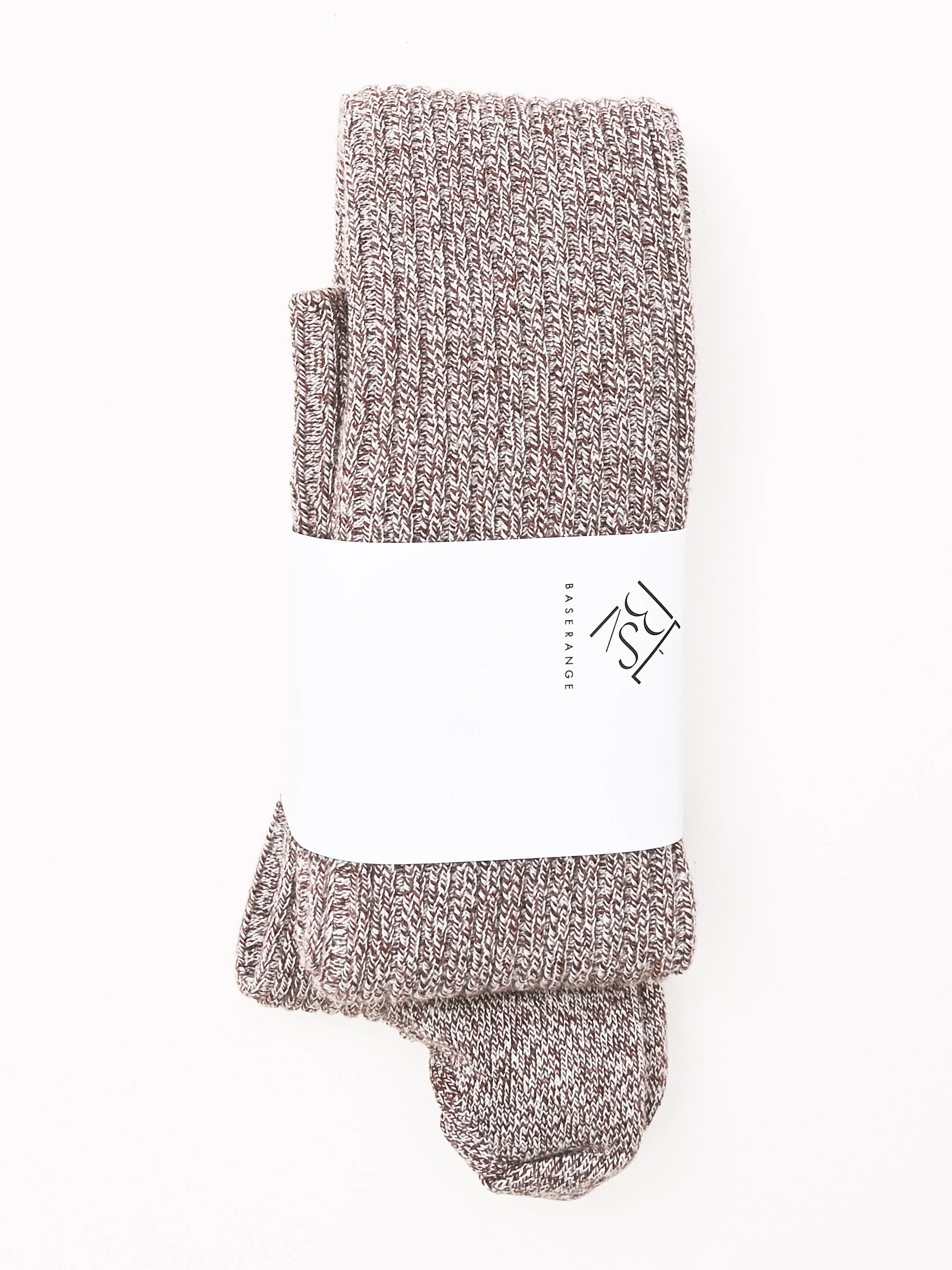 Grey Brown Melange Overknee Socks sold by Frances May Houseline product image thumbnail 2