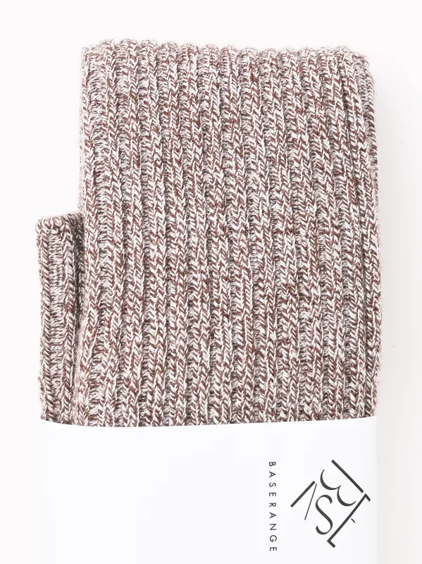 Grey Brown Melange Overknee Socks sold by Frances May Houseline