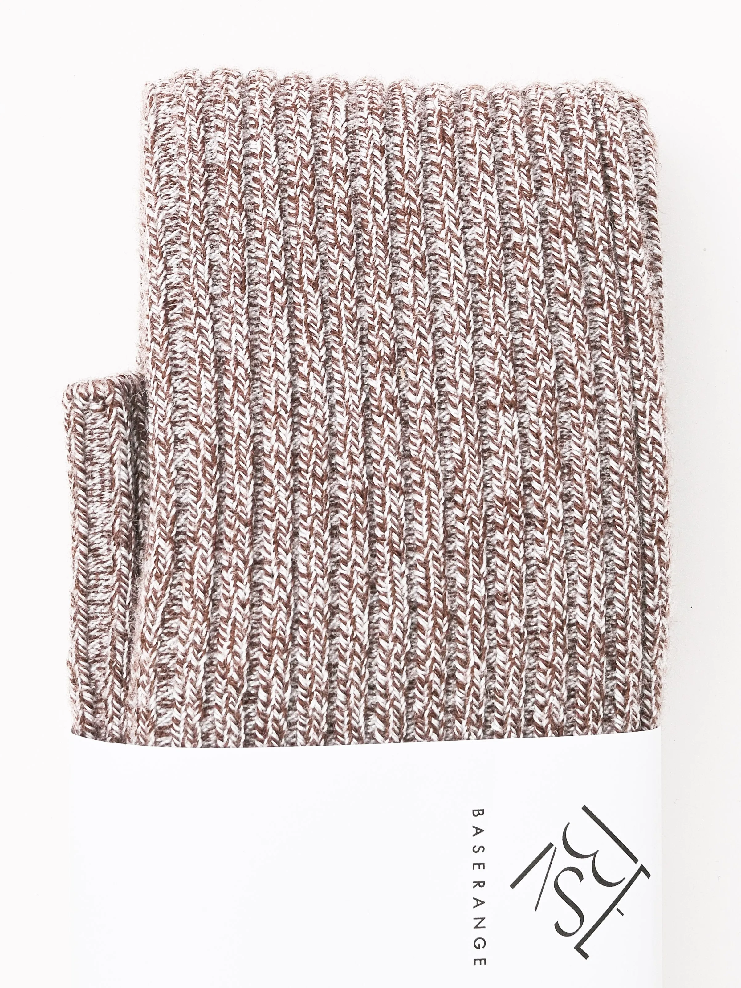 Grey Brown Melange Overknee Socks sold by Frances May Houseline