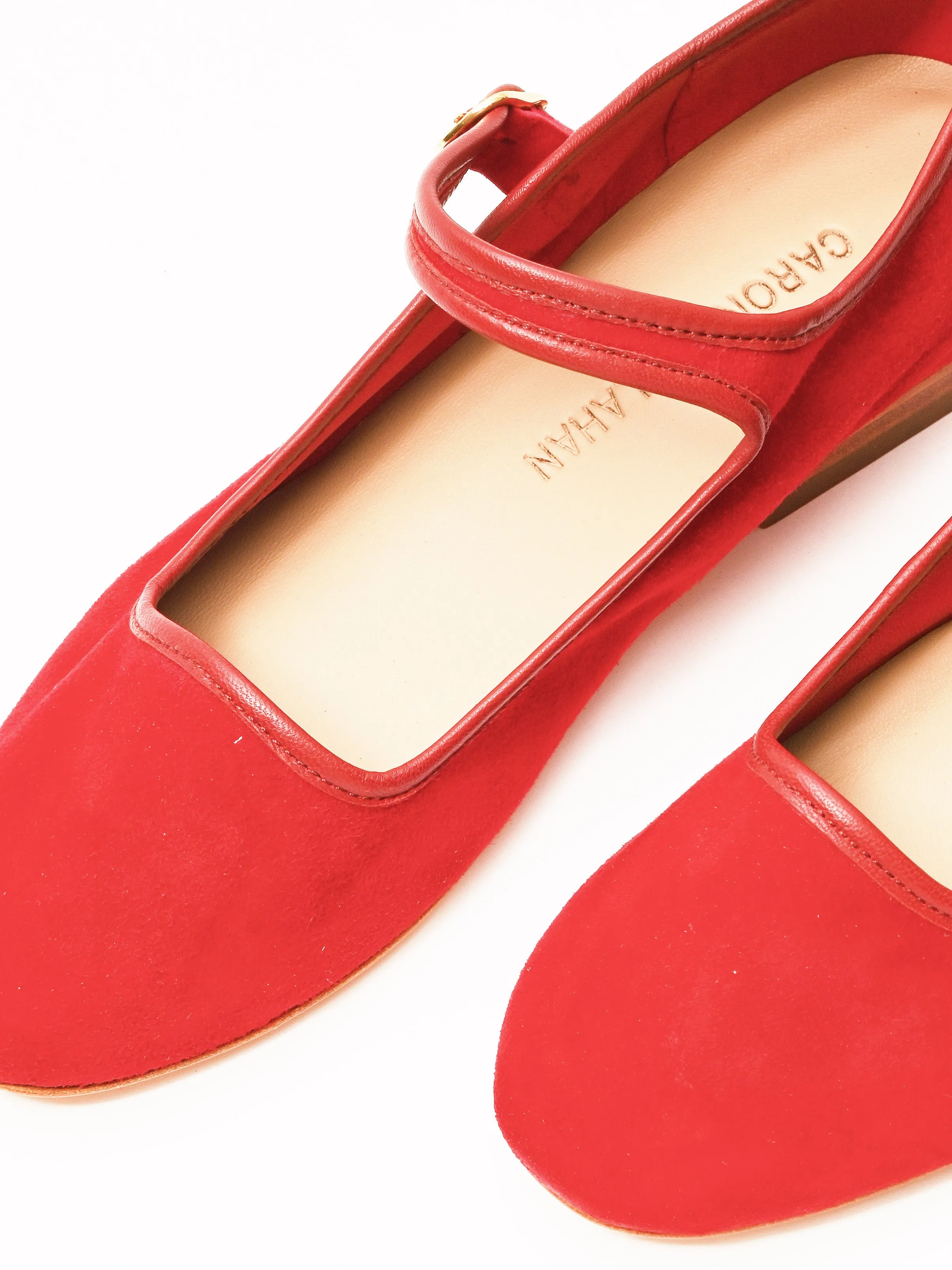 Red Suede Ellie Mary Jane sold by Frances May Houseline product image thumbnail 4